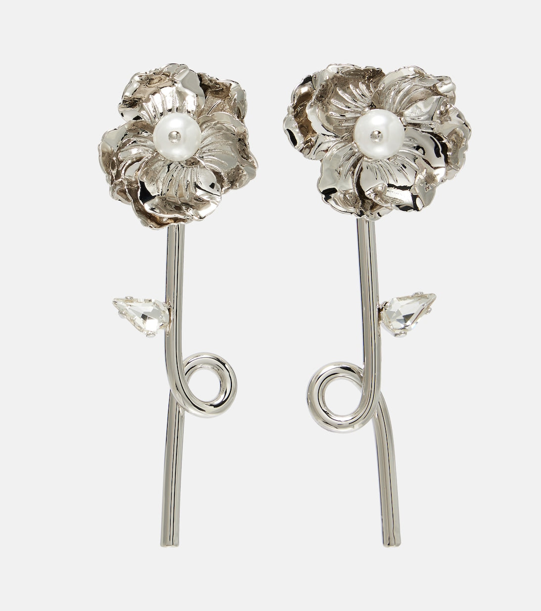 Simone Rocha - Crystal-embellished faux pearl earrings