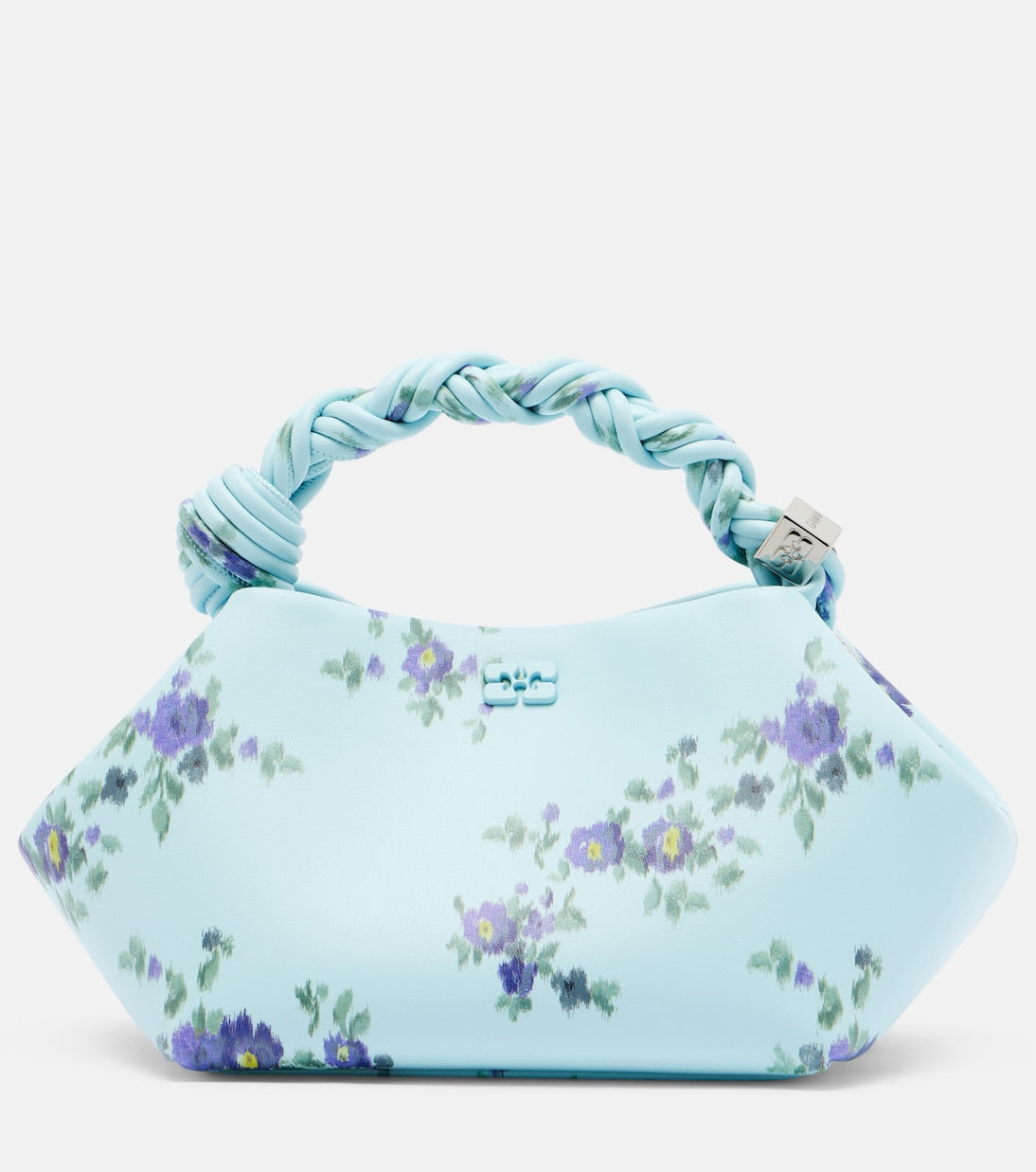 Ganni - Bou Small floral top-handle bag