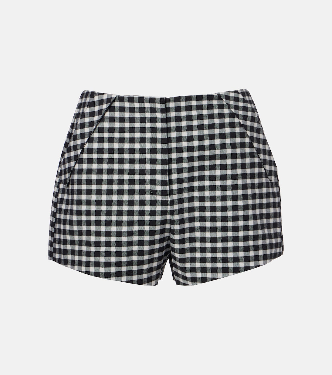 Posse - Chiara gingham cotton-blend shorts