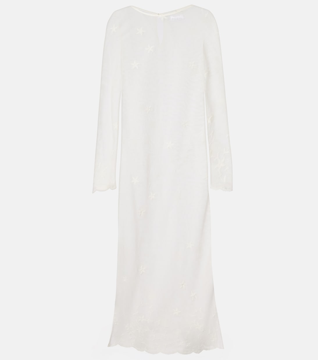 Posse - Cove embroidered sheer cotton tulle kaftan