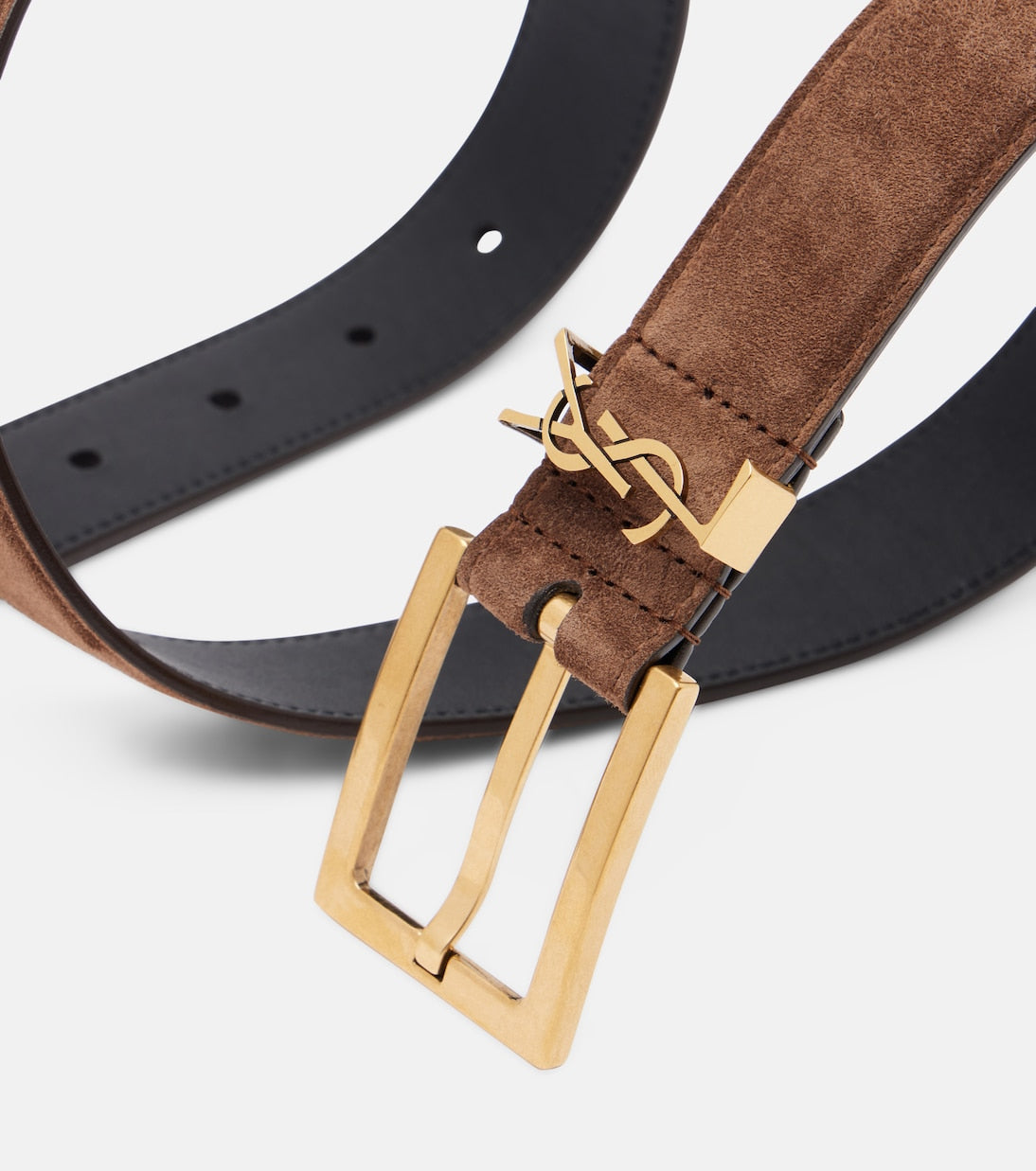 Saint Laurent - Cassandre suede belt