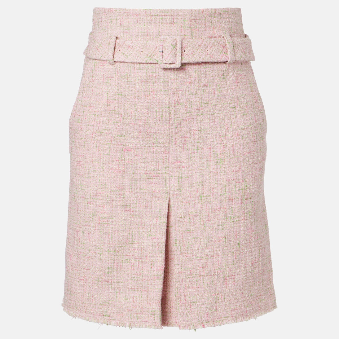 Shushu/Tong - Belted cotton-blend tweed pencil skirt