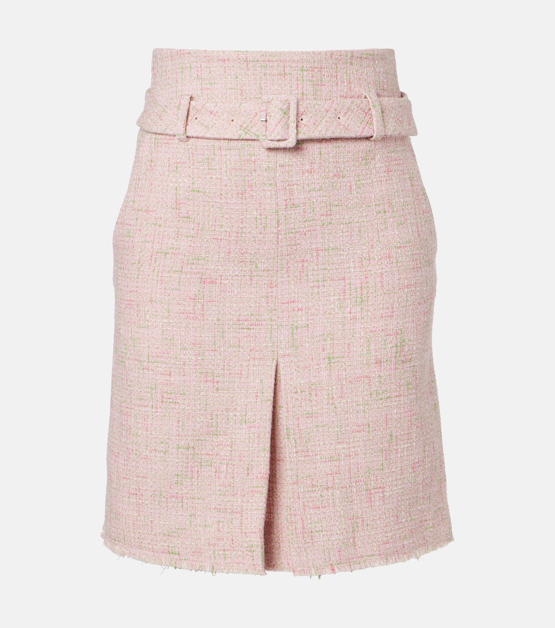 Shushu/Tong - Belted cotton-blend tweed pencil skirt