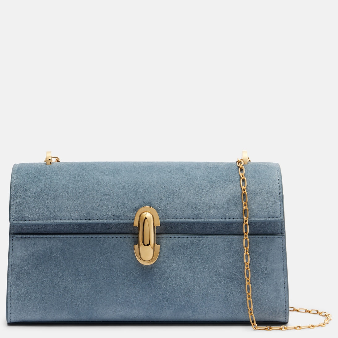 Savette - Symmetry Chain Mini suede crossbody bag