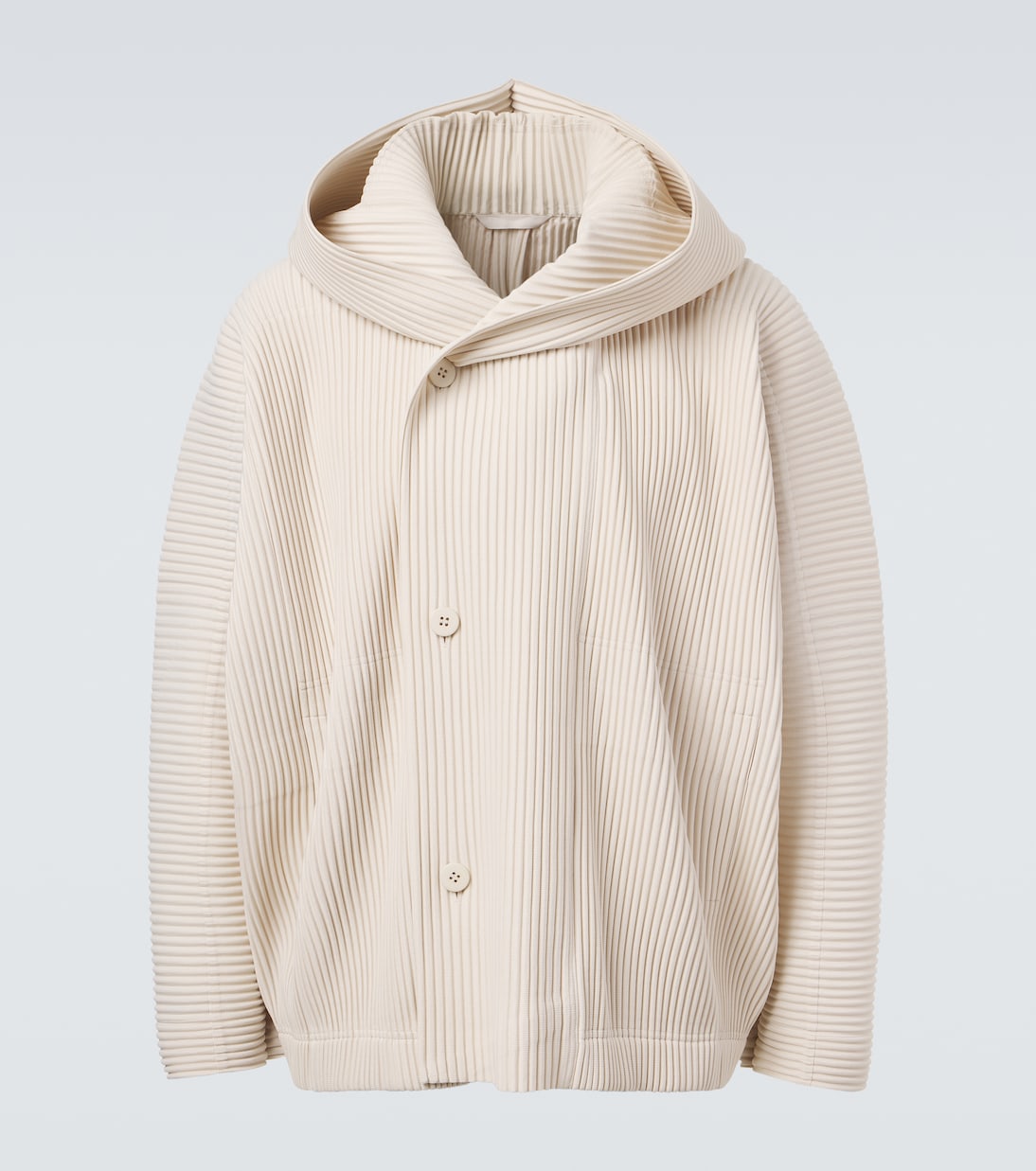 Homme Plissé Issey Miyake - Monthly Colors: March pleated double-breasted cardigan