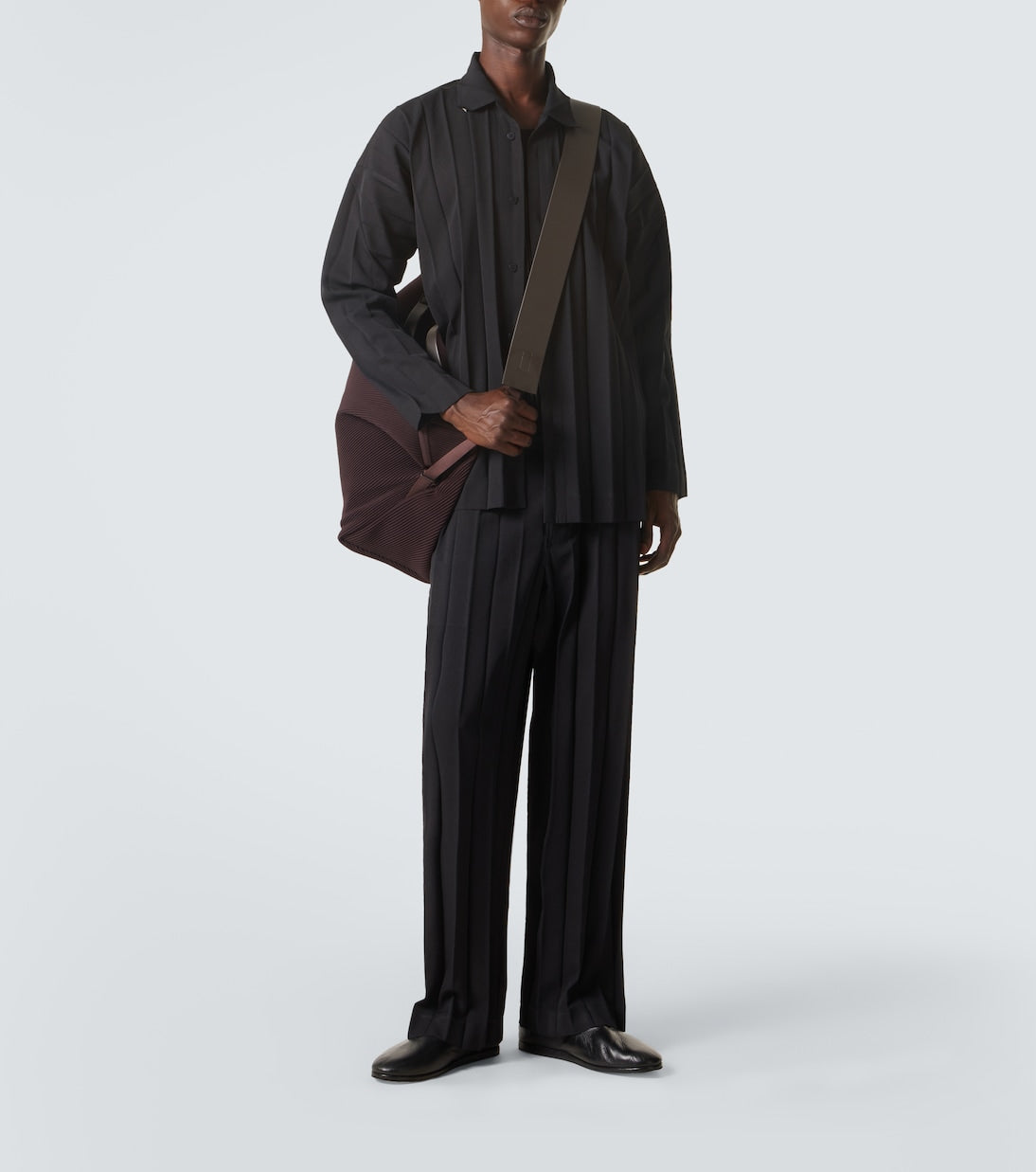 Homme Plissé Issey Miyake - Edge Ensemble pleated shirt
