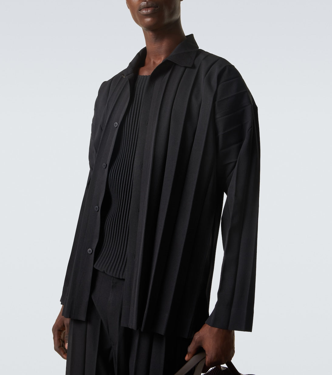 Homme Plissé Issey Miyake - Edge Ensemble pleated shirt