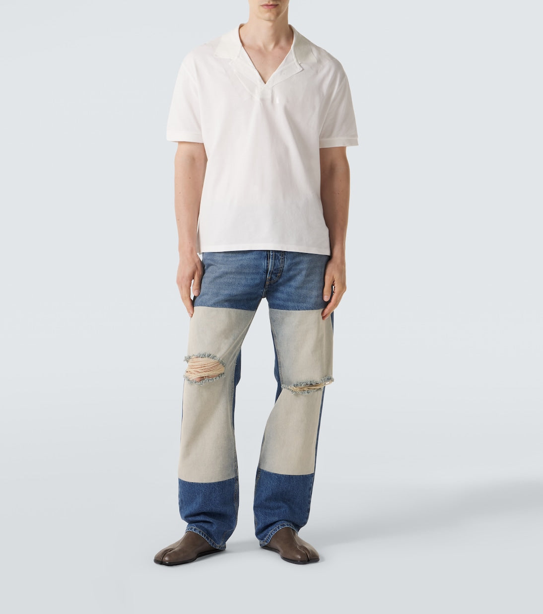 Maison Margiela - Cotton piqué polo shirt