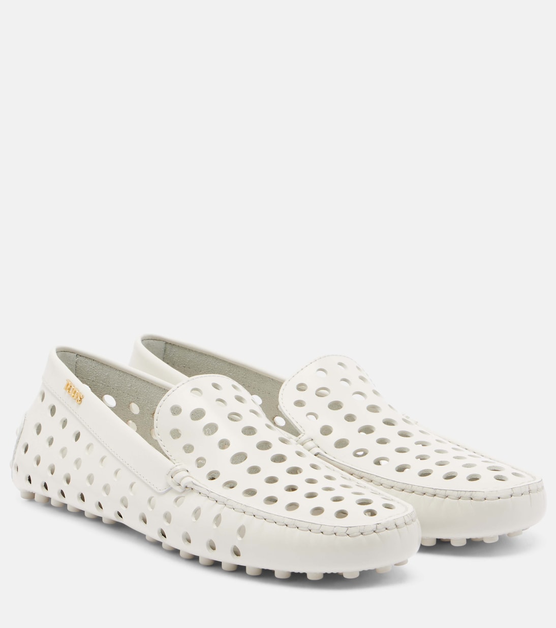 Tod's - Gommino perforated leather loafers