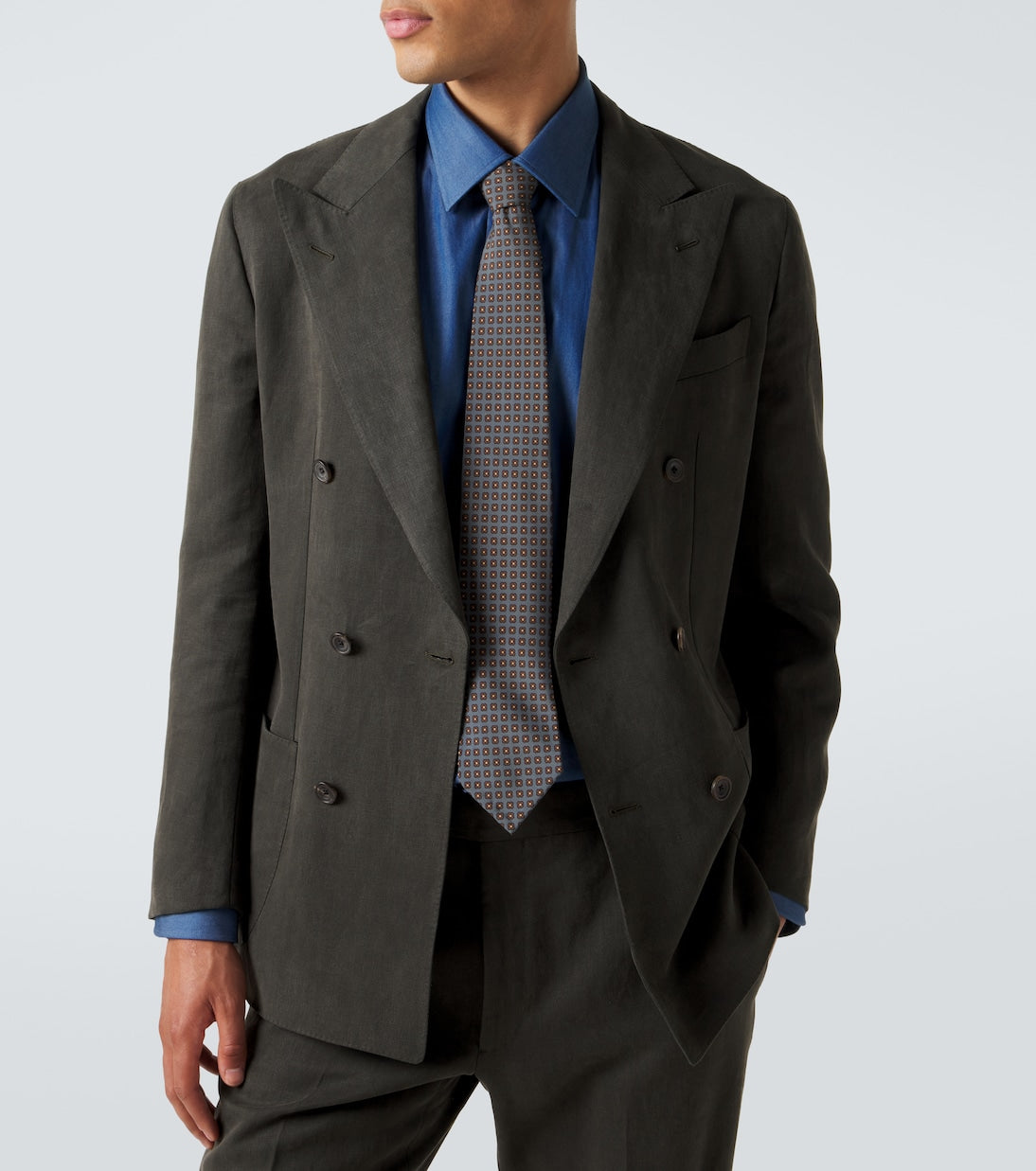 Thom Sweeney - Printed silk tie