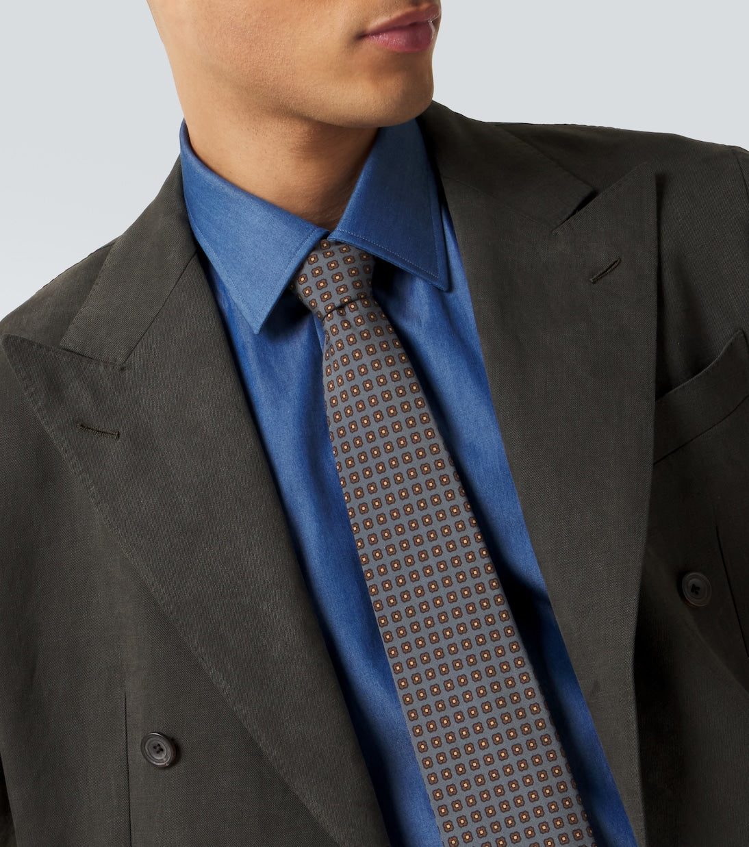 Thom Sweeney - Printed silk tie