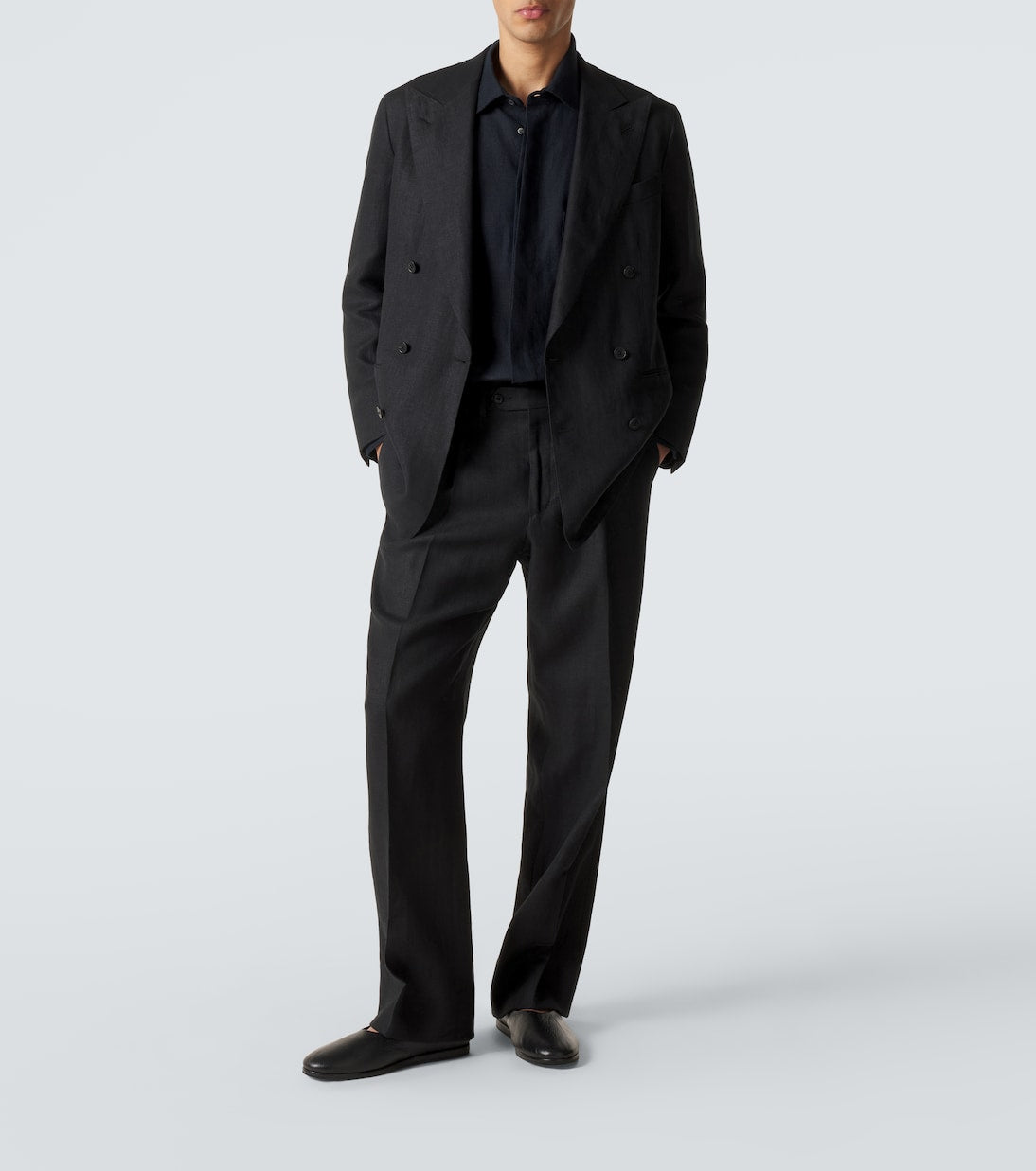 Saman Amel - Double-breasted linen suit