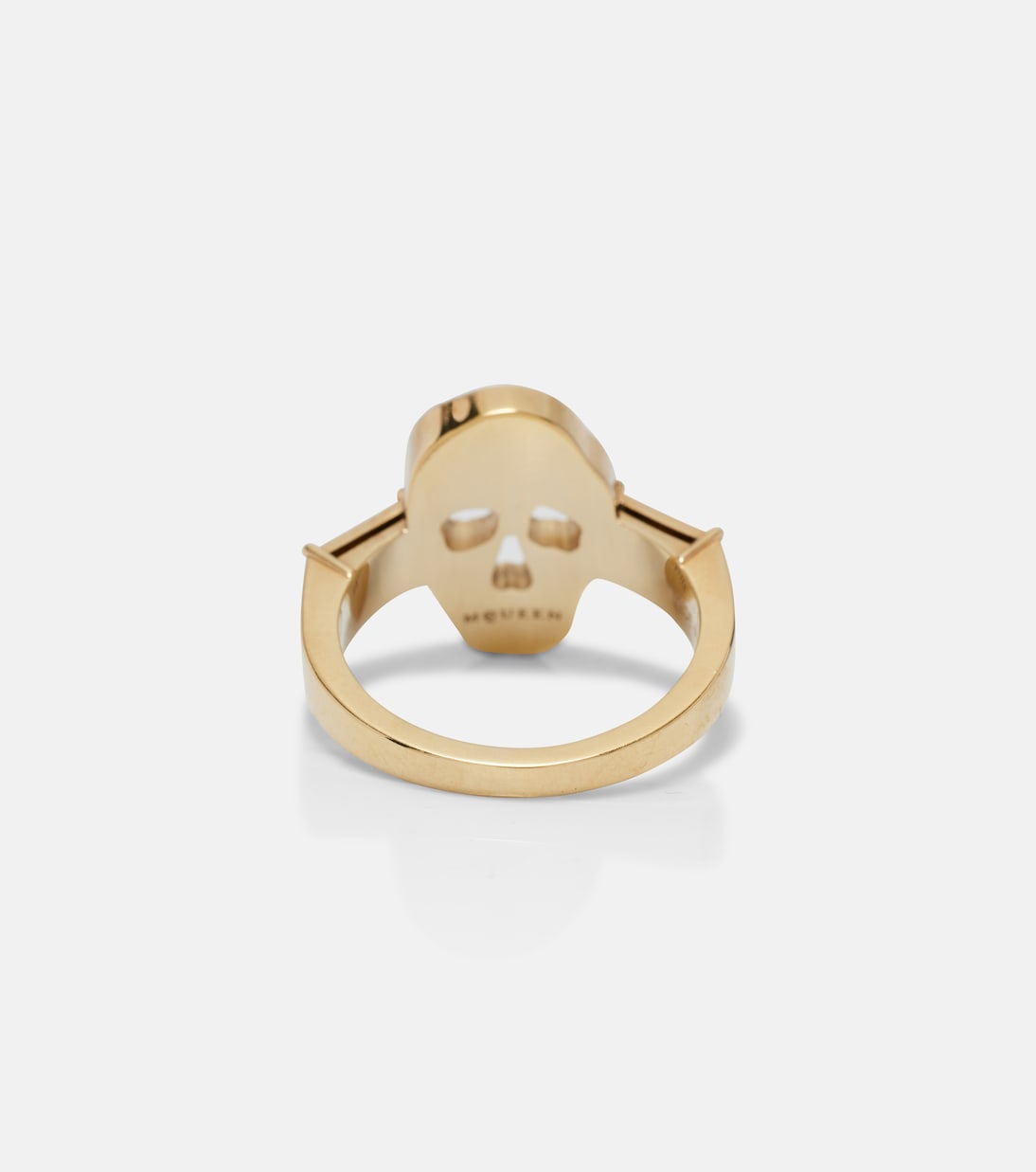 McQueen - Skull crystal-embellished ring