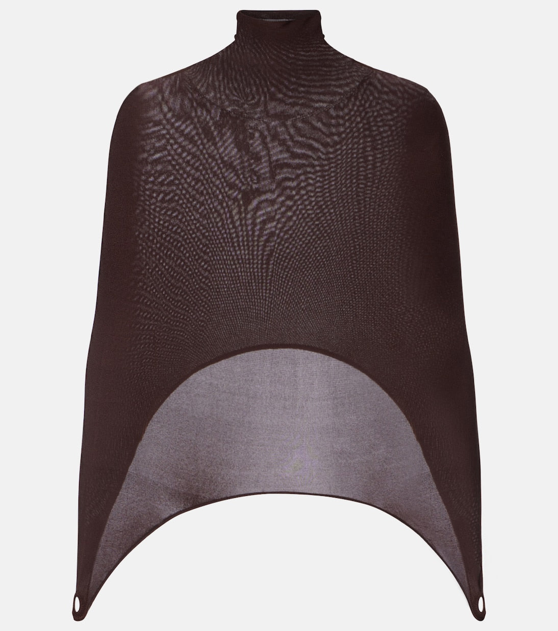 Alaïa - Open-back silk-blend turtleneck top