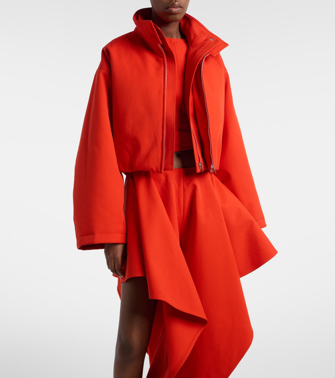 Alaïa - Layered cotton bomber jacket