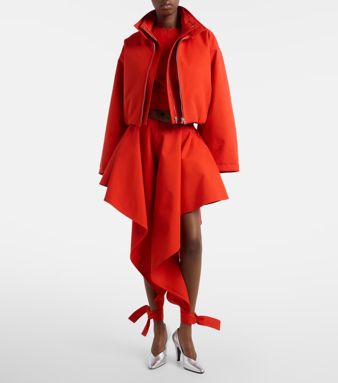 Alaïa - Layered cotton bomber jacket