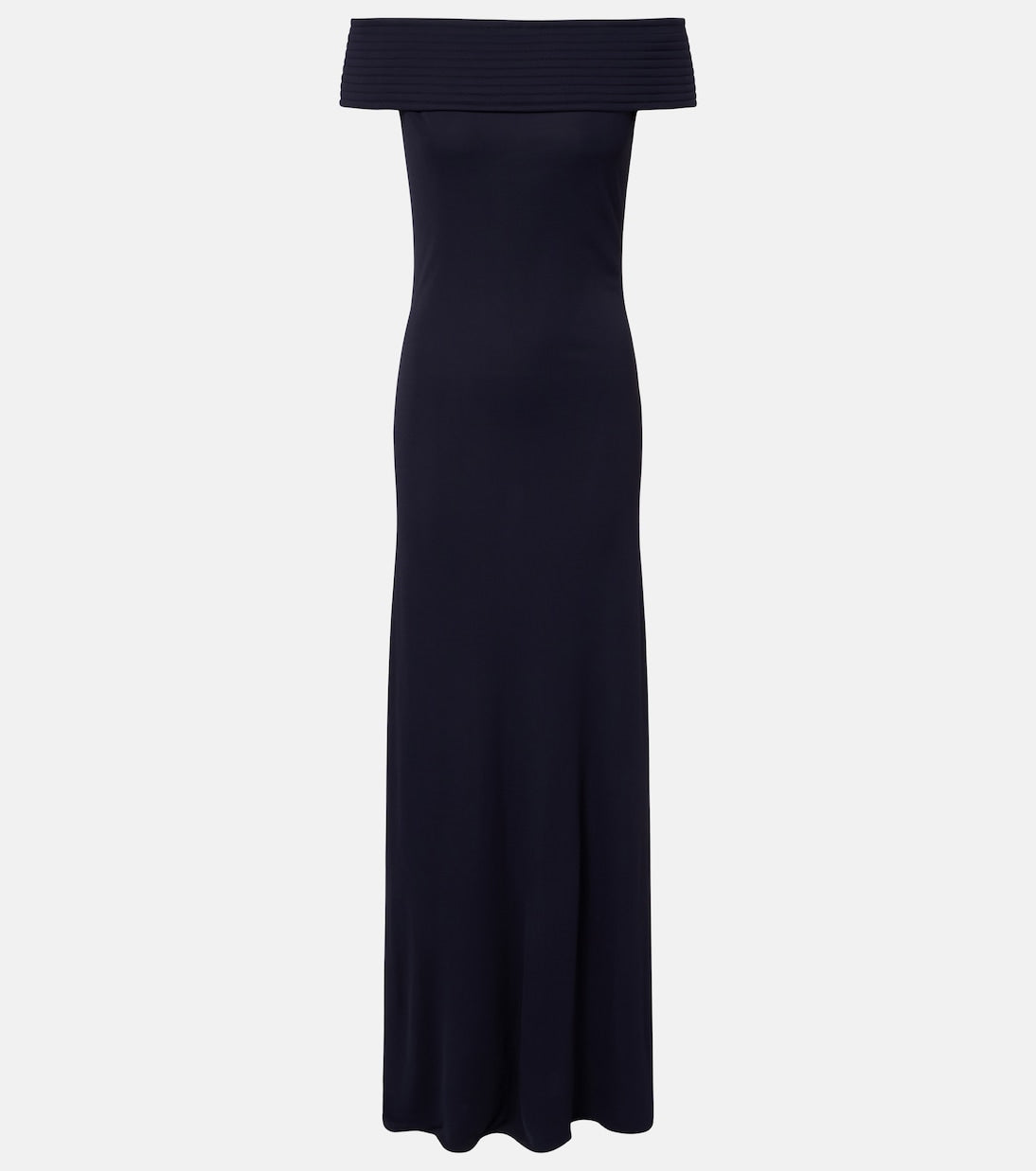 Alaïa - Off-shoulder jersey maxi dress