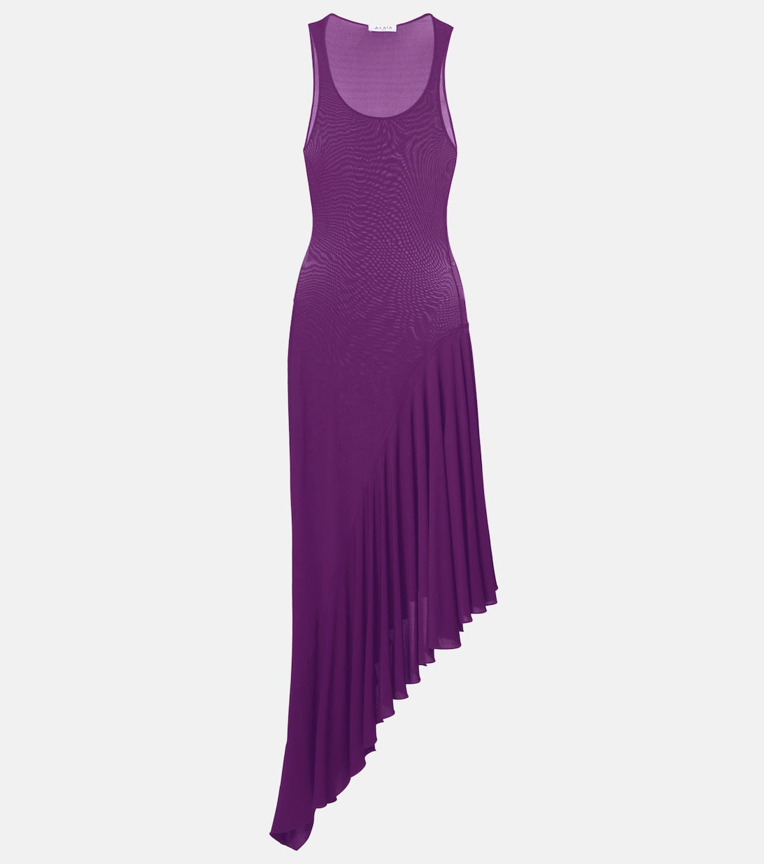 Alaïa - Asymmetric jersey midi dress
