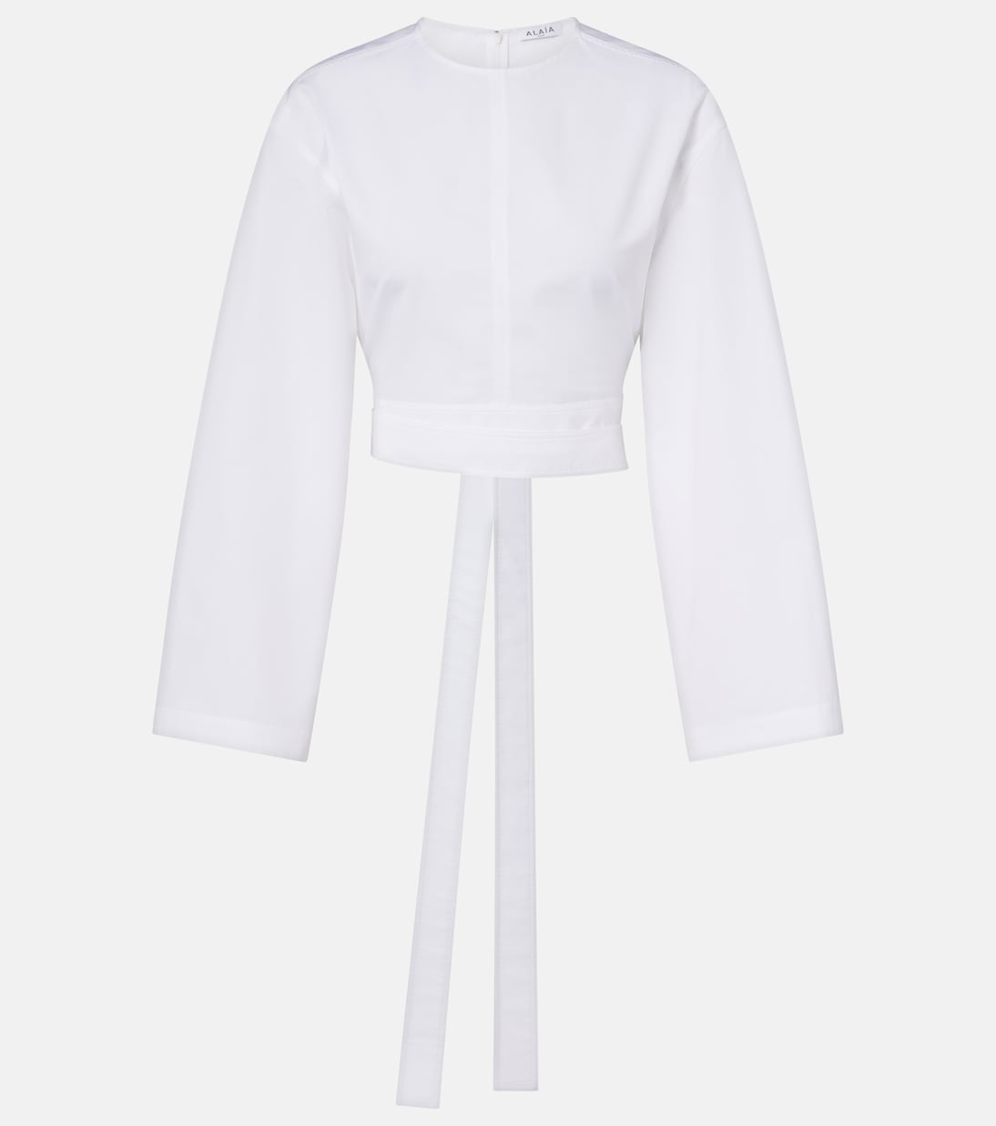 Alaïa - Cotton poplin crop top
