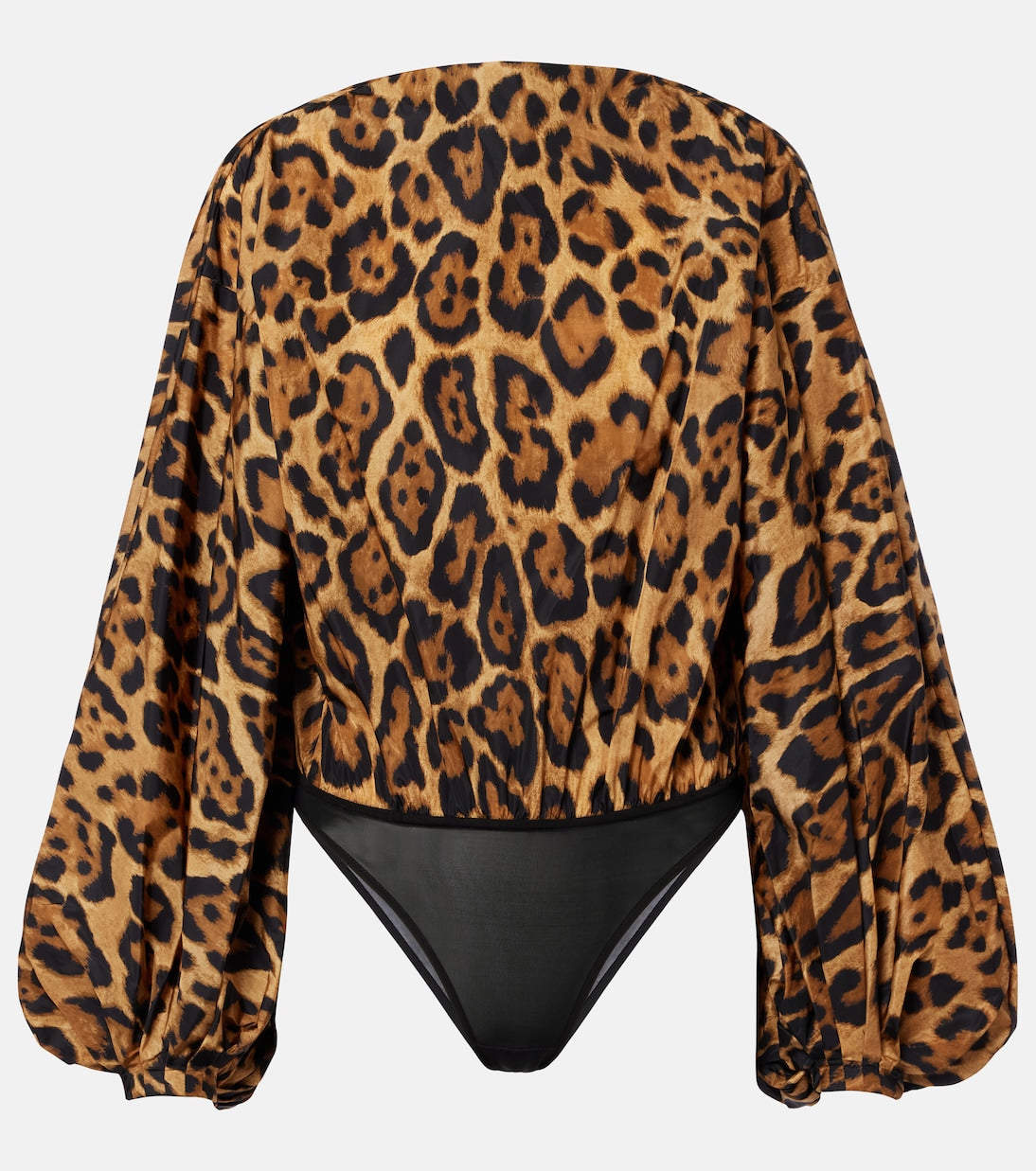 Alaïa - Oversized animal-print bodysuit