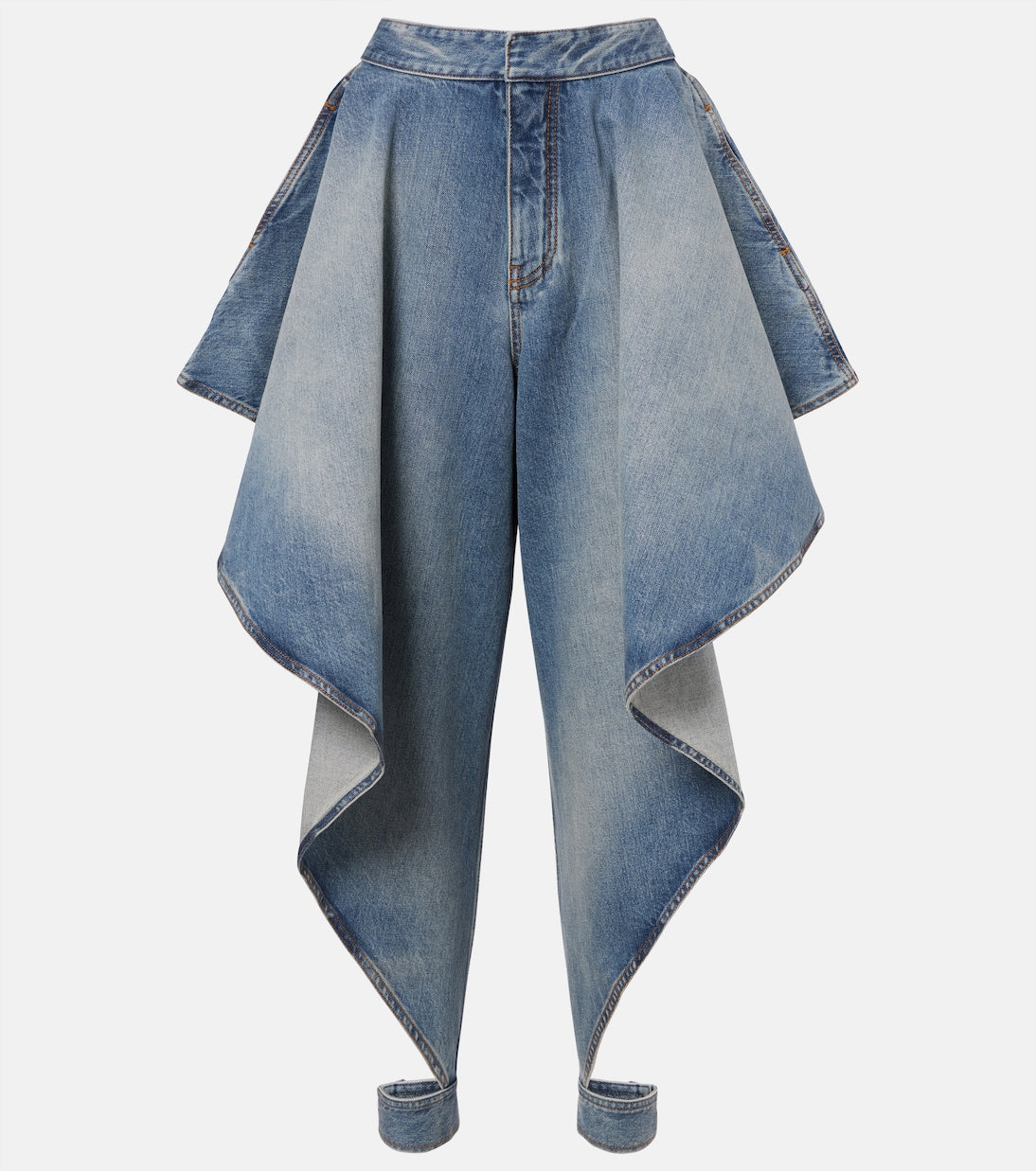 Alaïa - Draped tapered jeans