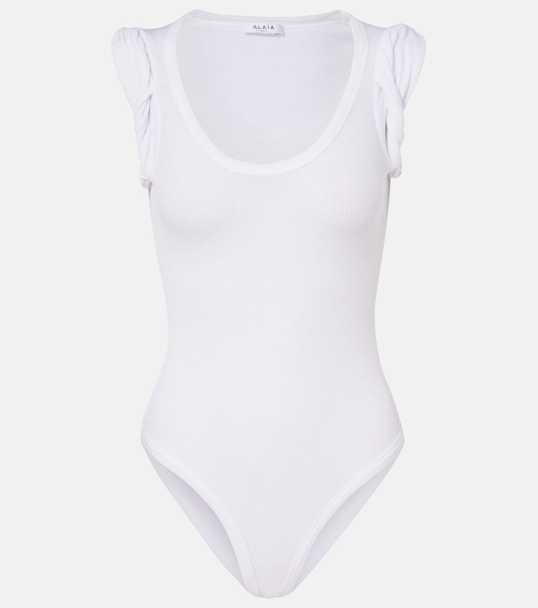 Alaïa - Ribbed-knit bodysuit