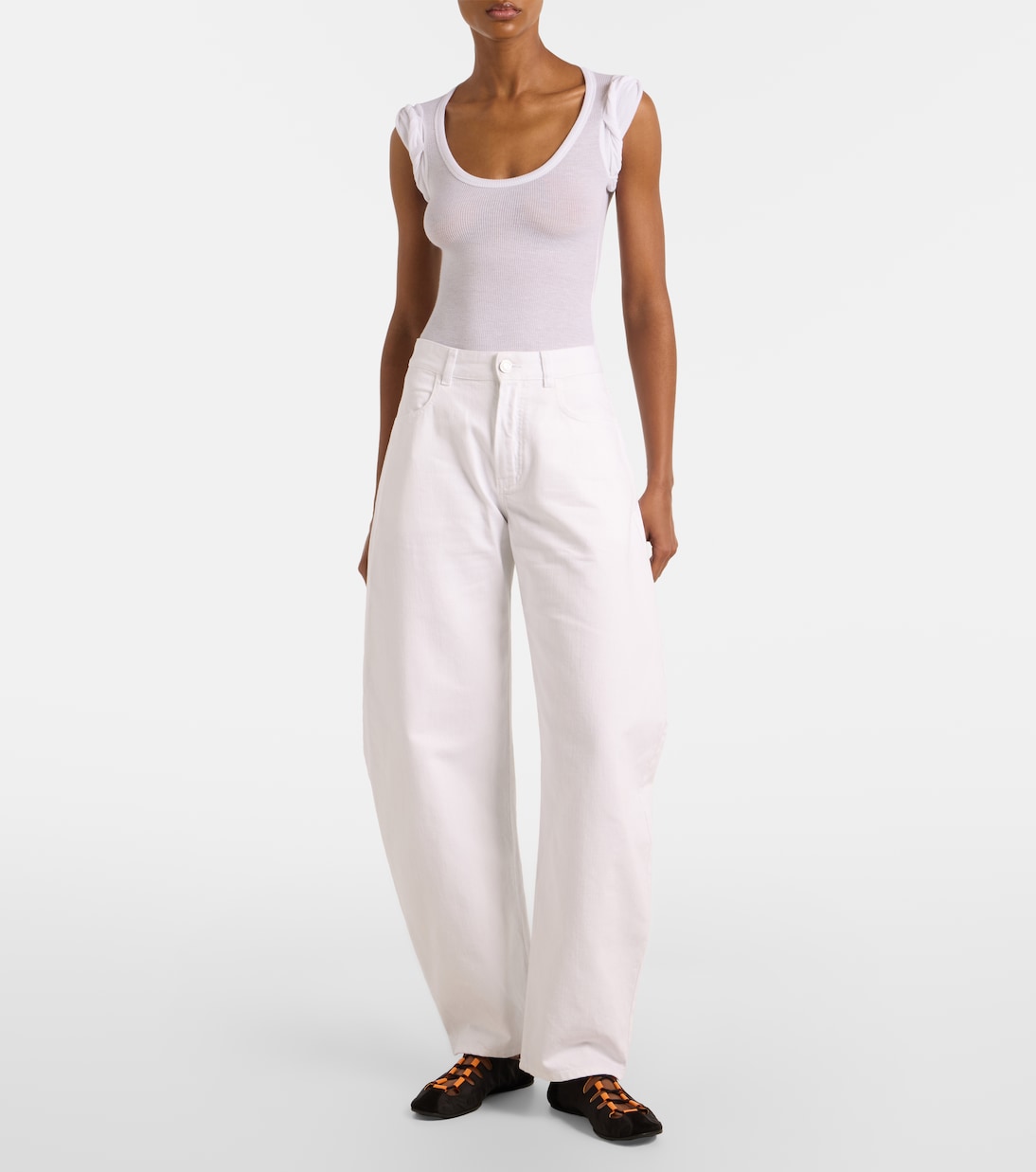 Alaïa - Ribbed-knit bodysuit