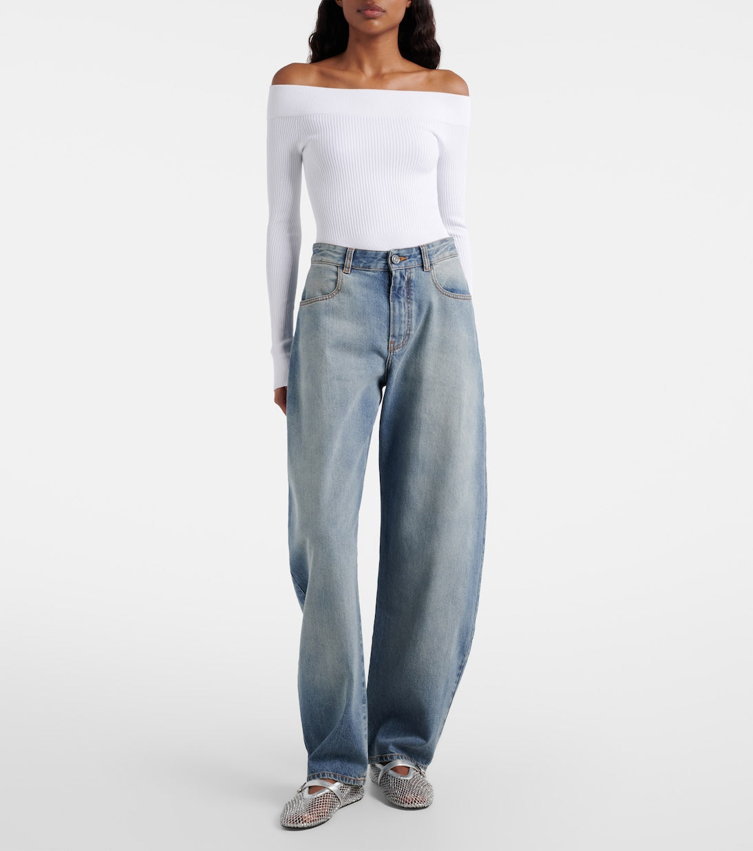Alaïa - Barrel-leg jeans