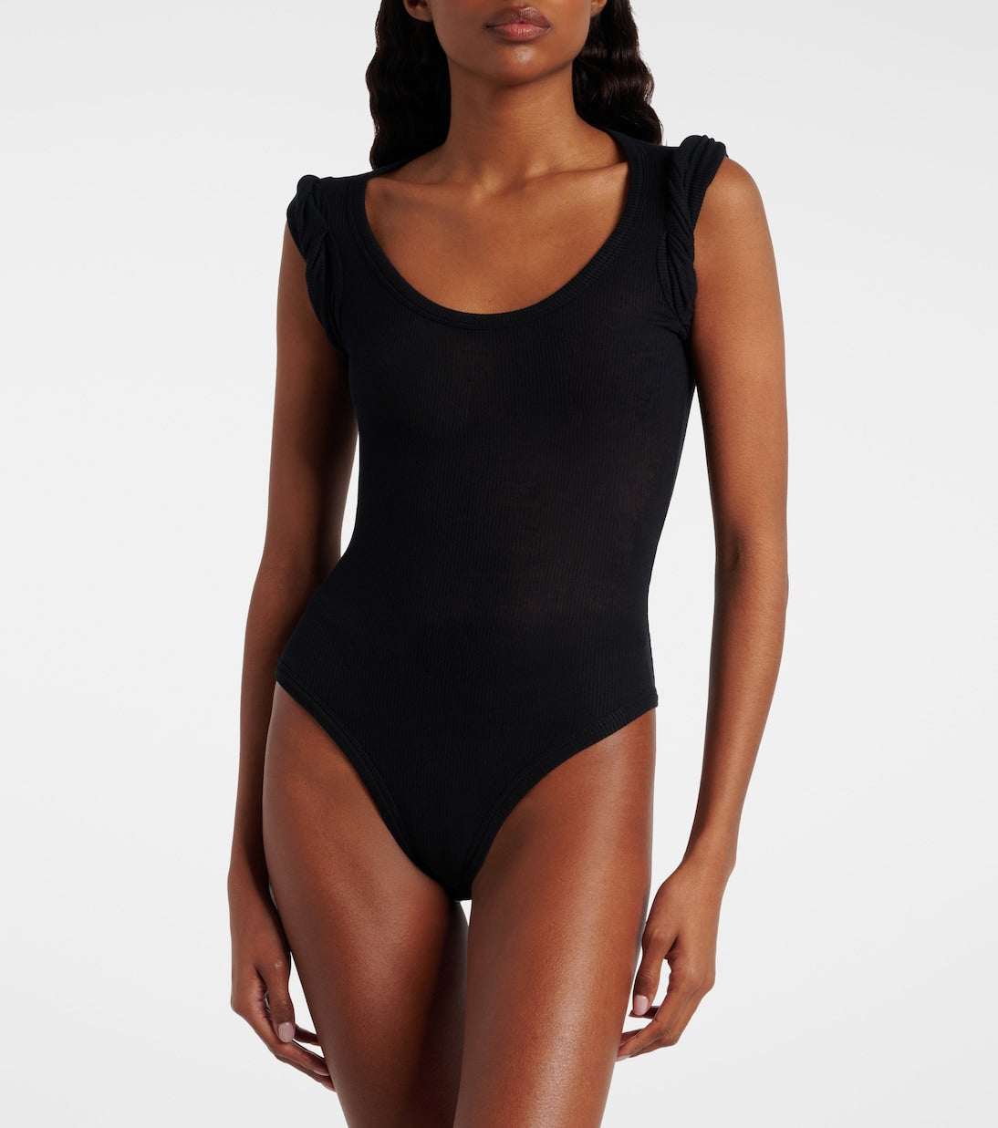 Alaïa - Ribbed-knit bodysuit