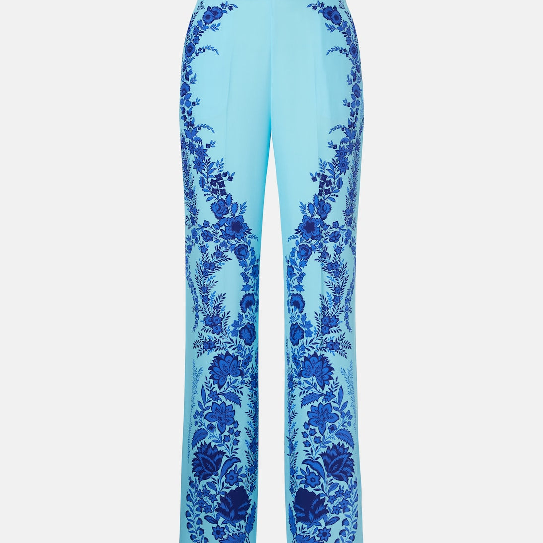 Etro - Floral silk straight pants