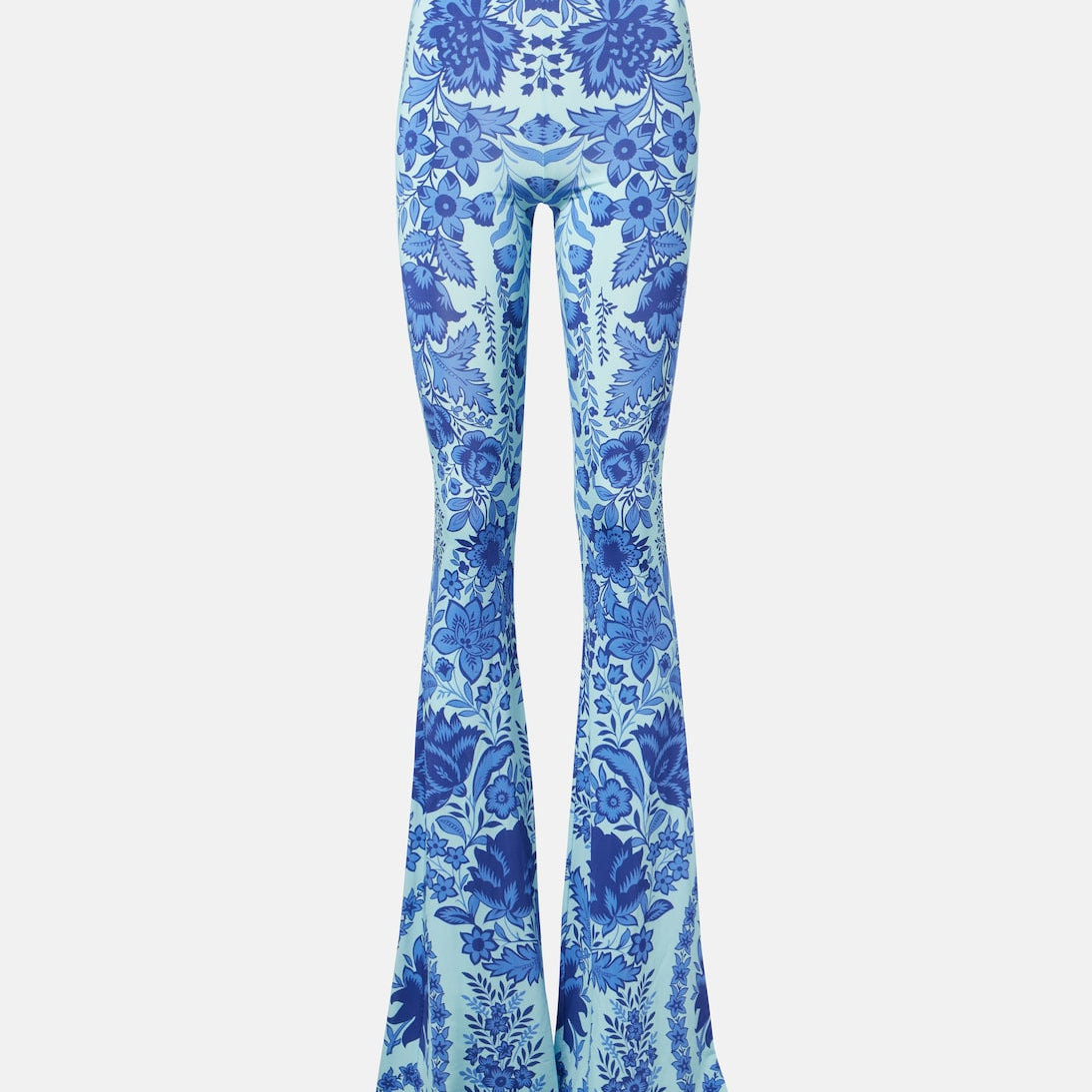 Etro - Printed jersey flared leggings