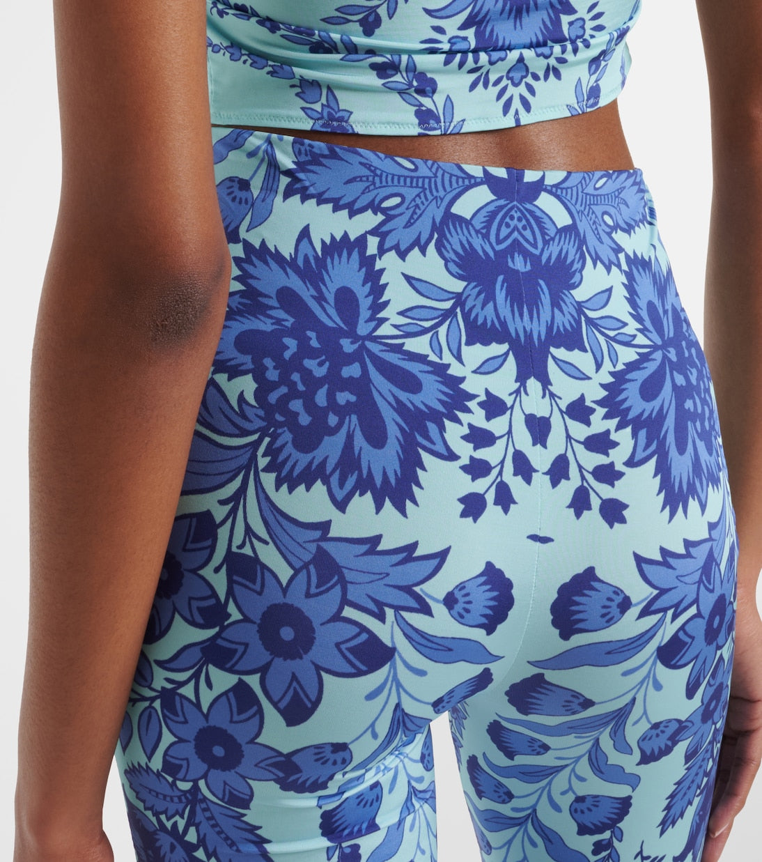 Etro - Printed jersey flared leggings