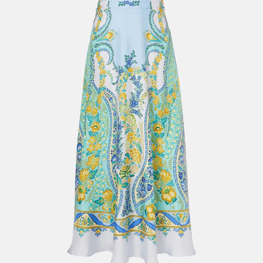 Etro - Floral silk maxi skirt