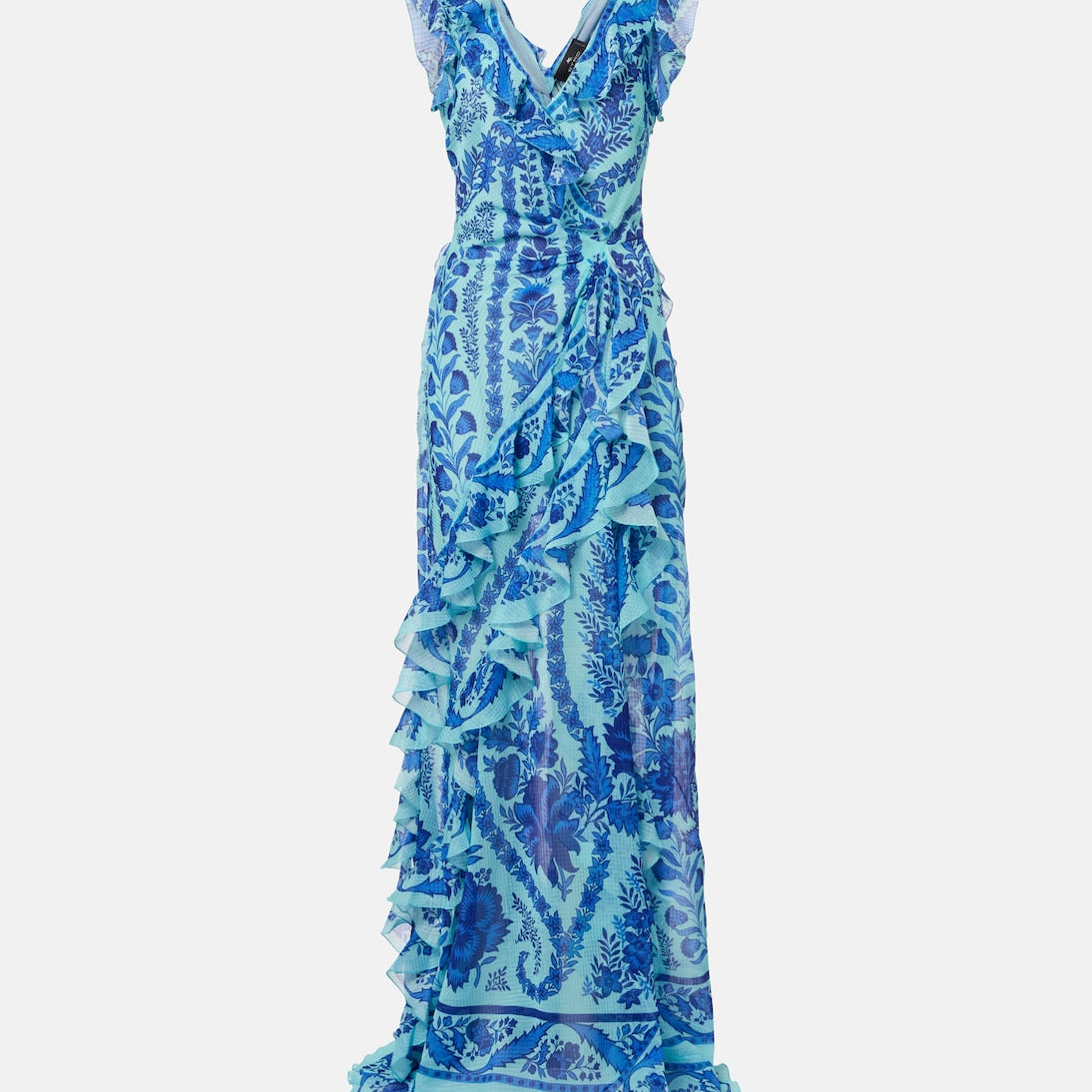 Etro - Floral ruffled gown