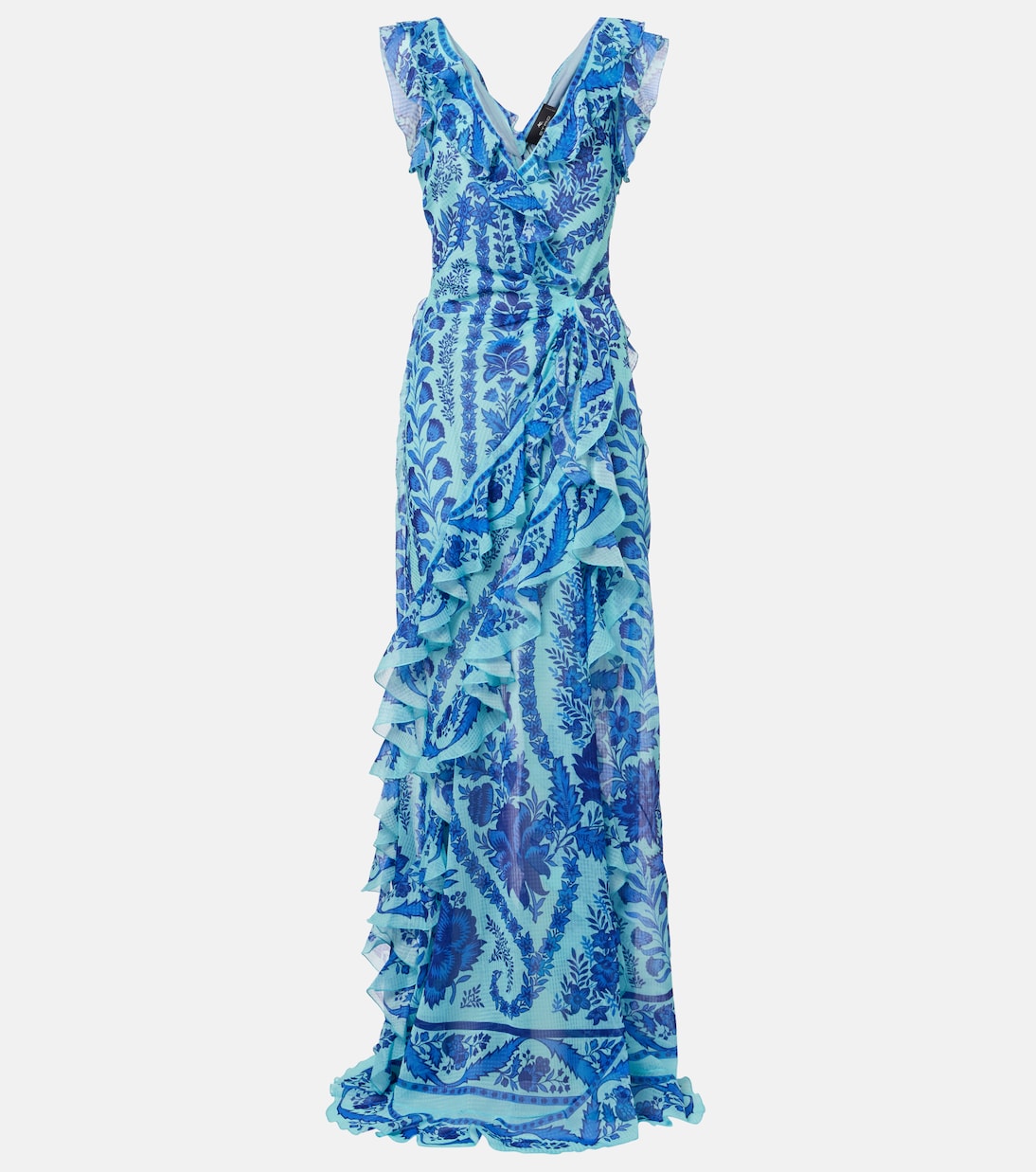 Etro - Floral ruffled gown