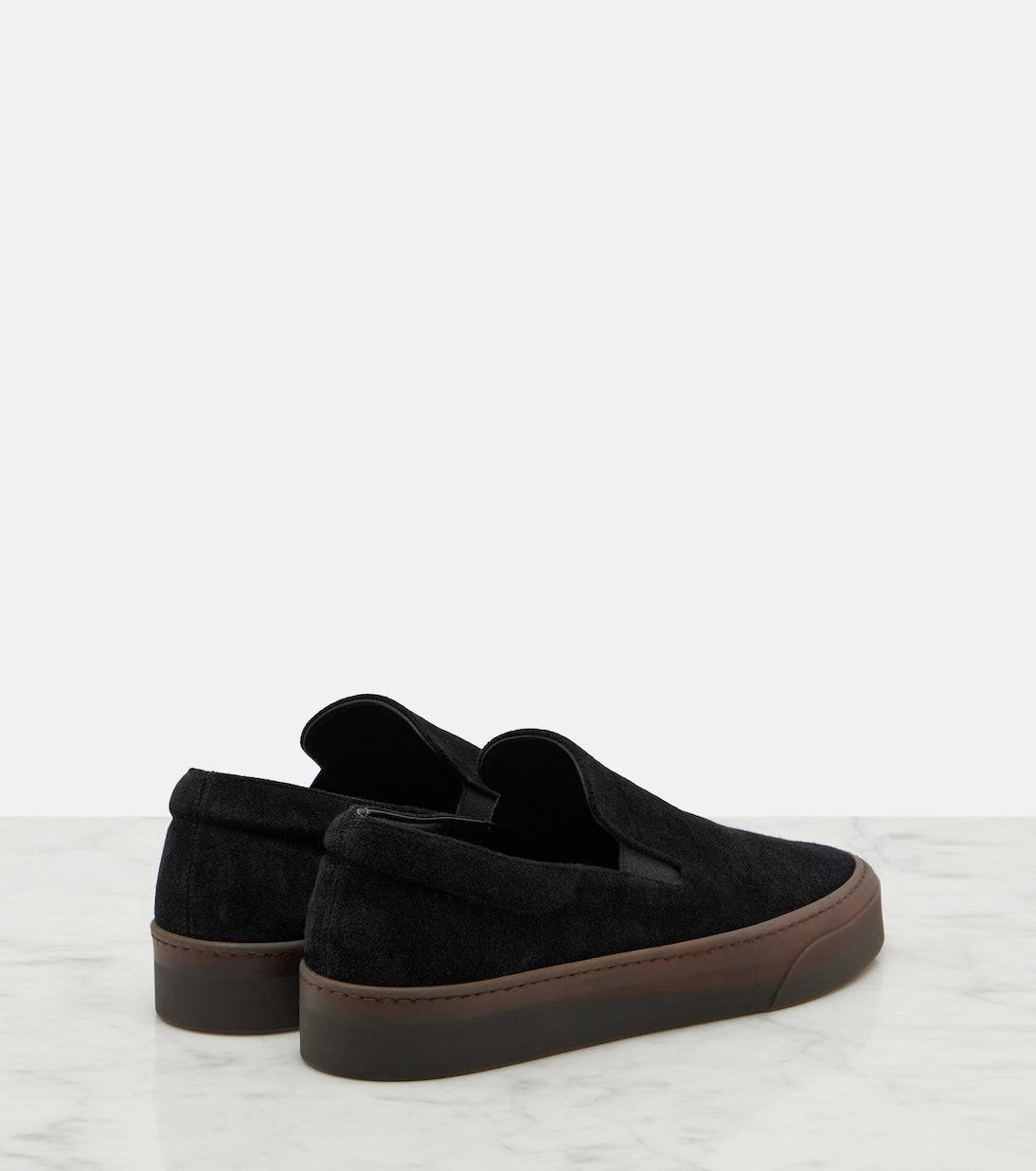 The Row - MH suede slip-on shoes