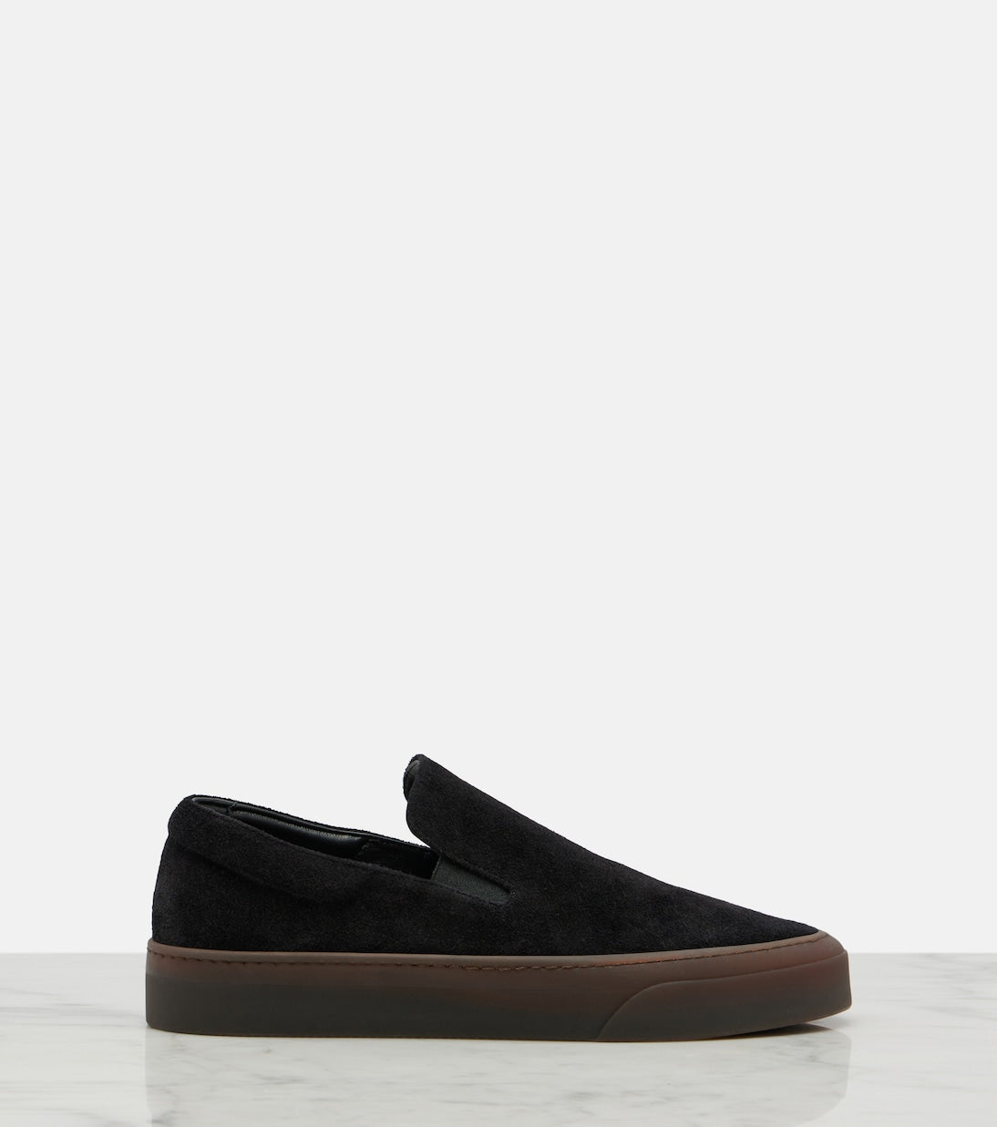 The Row - MH suede slip-on shoes