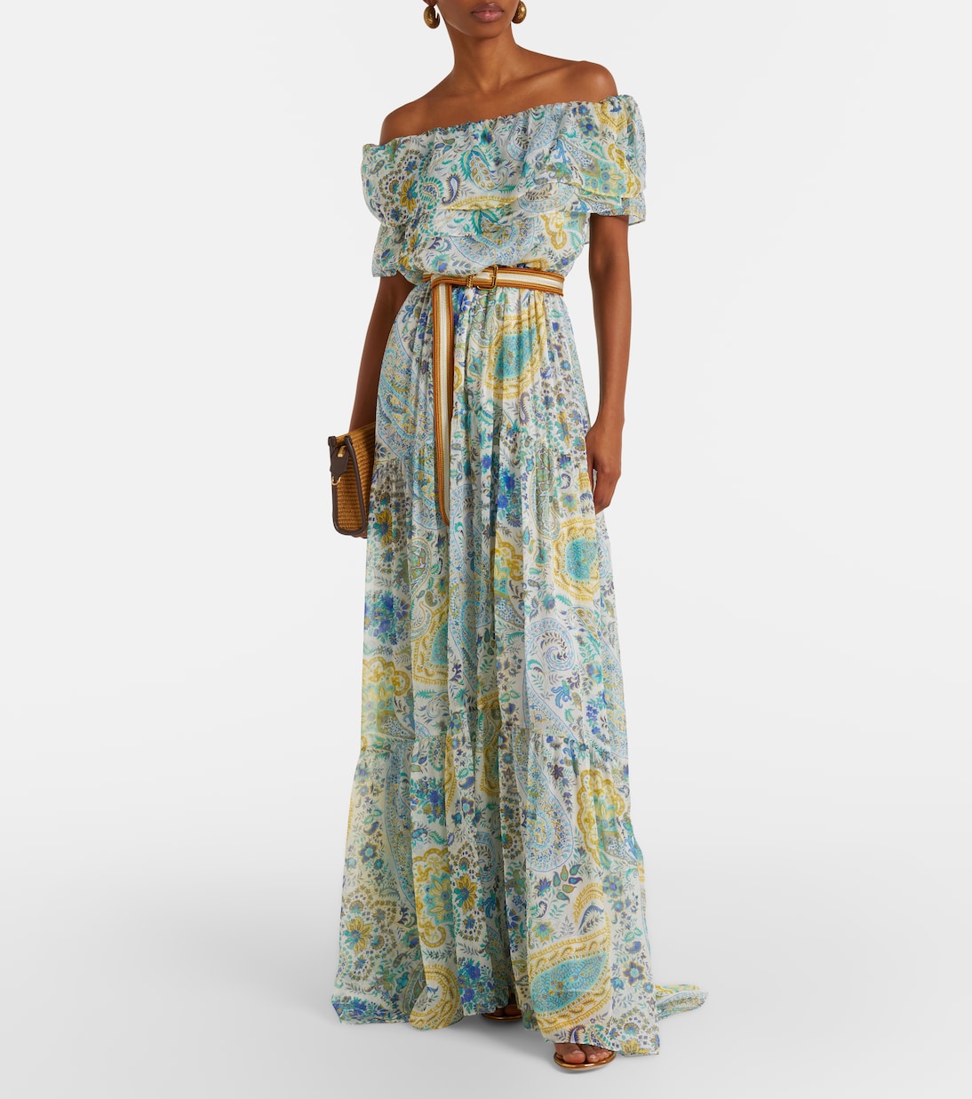 Etro - Paisley silk chiffon maxi dress