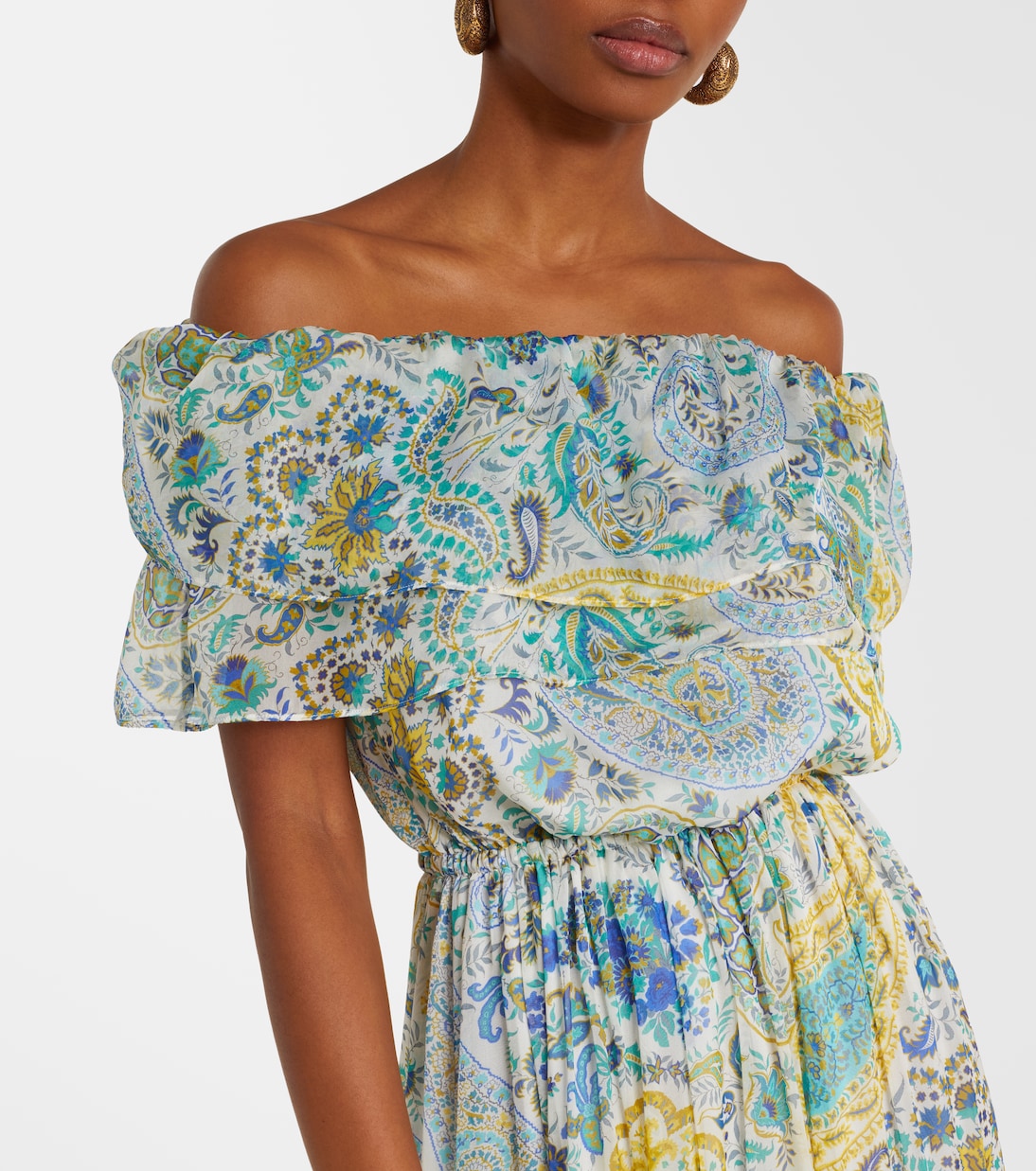 Etro - Paisley silk chiffon maxi dress