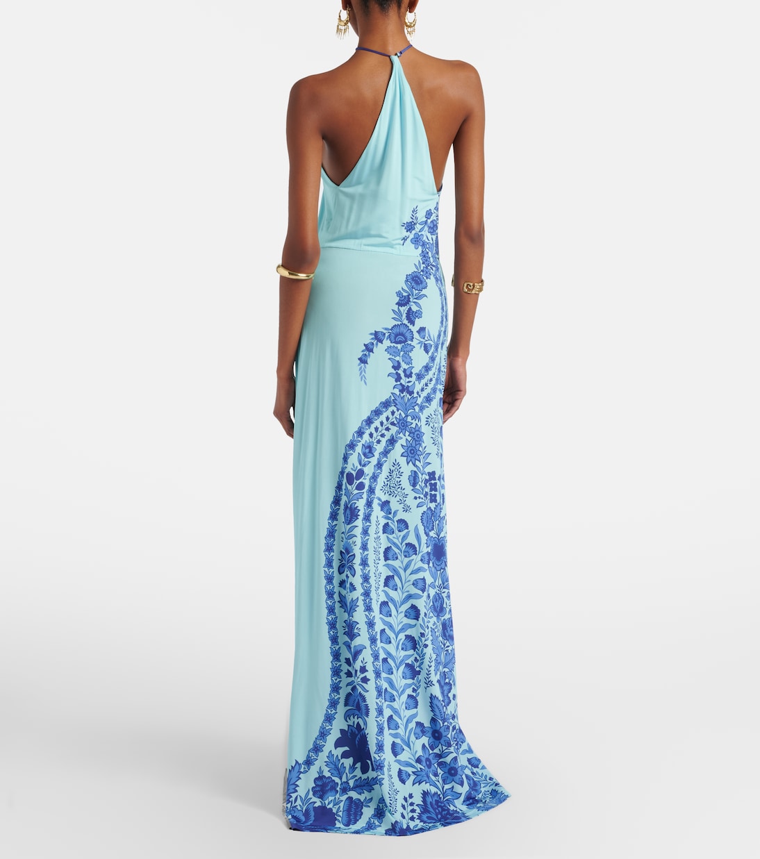 Etro - Printed halterneck maxi dress