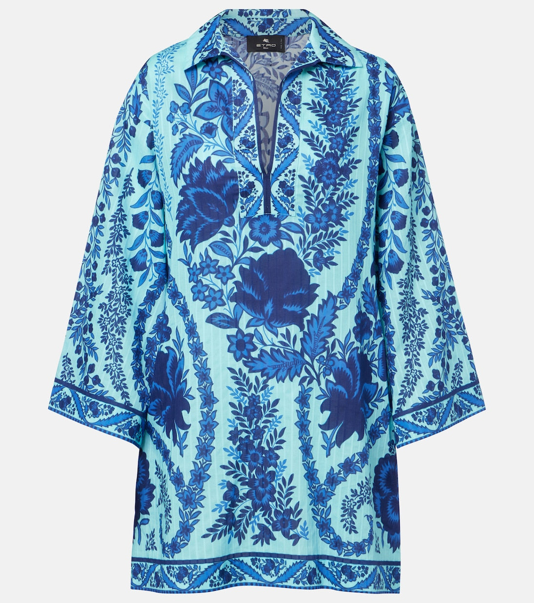 Etro - Paisley oversized cotton minidress