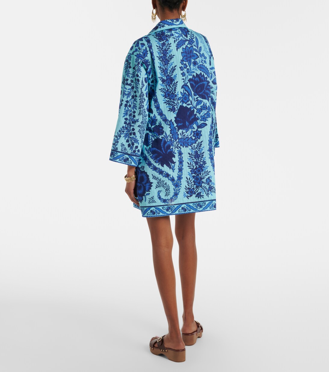 Etro - Paisley oversized cotton minidress