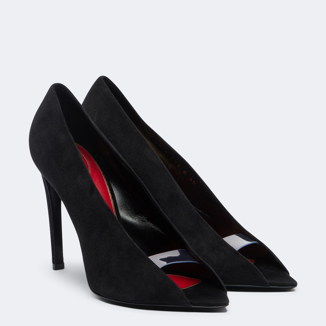 Valentino Garavani - Révélé suede peep-toe pumps