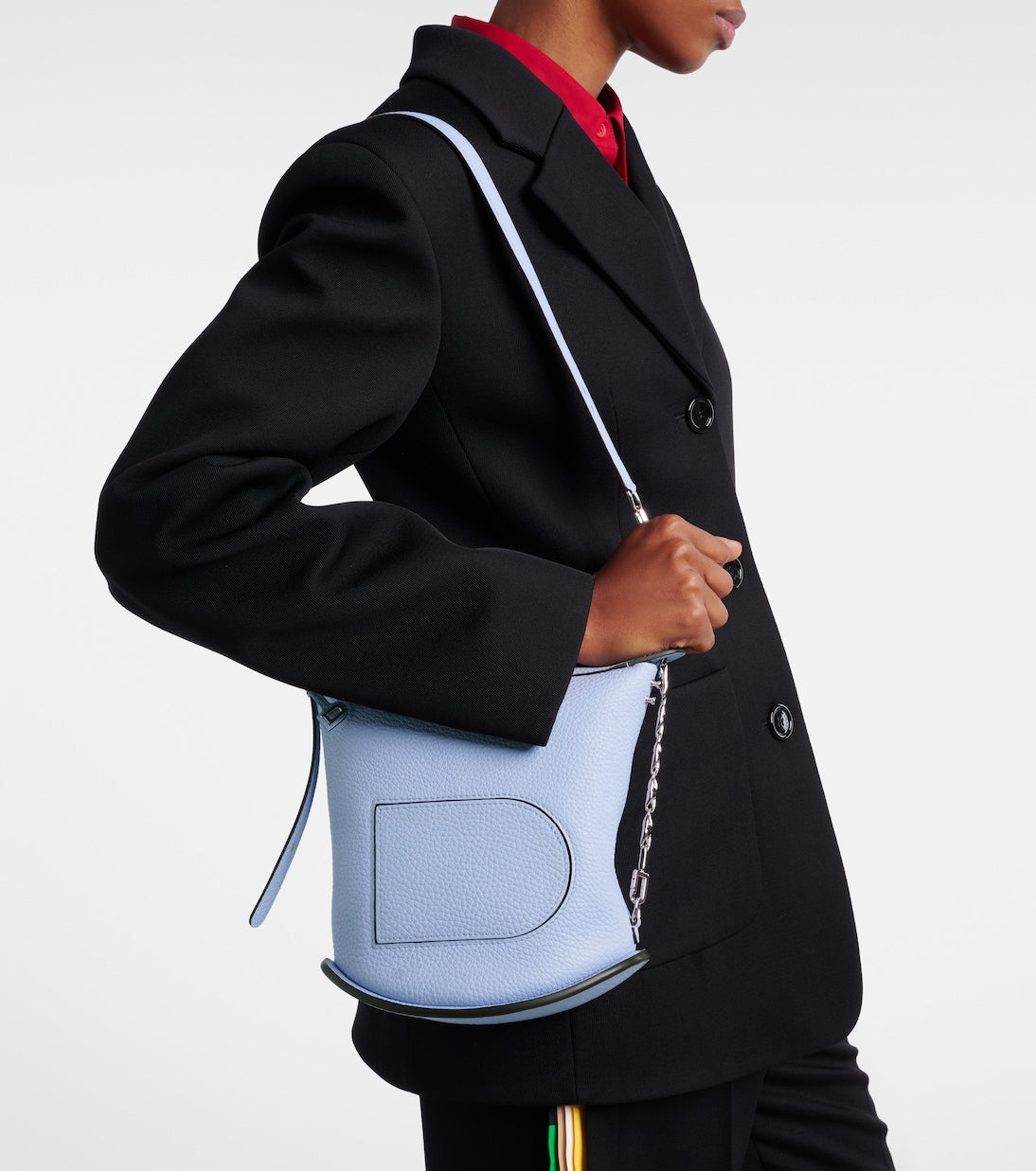 Delvaux - Pin Twist Small leather crossbody bag