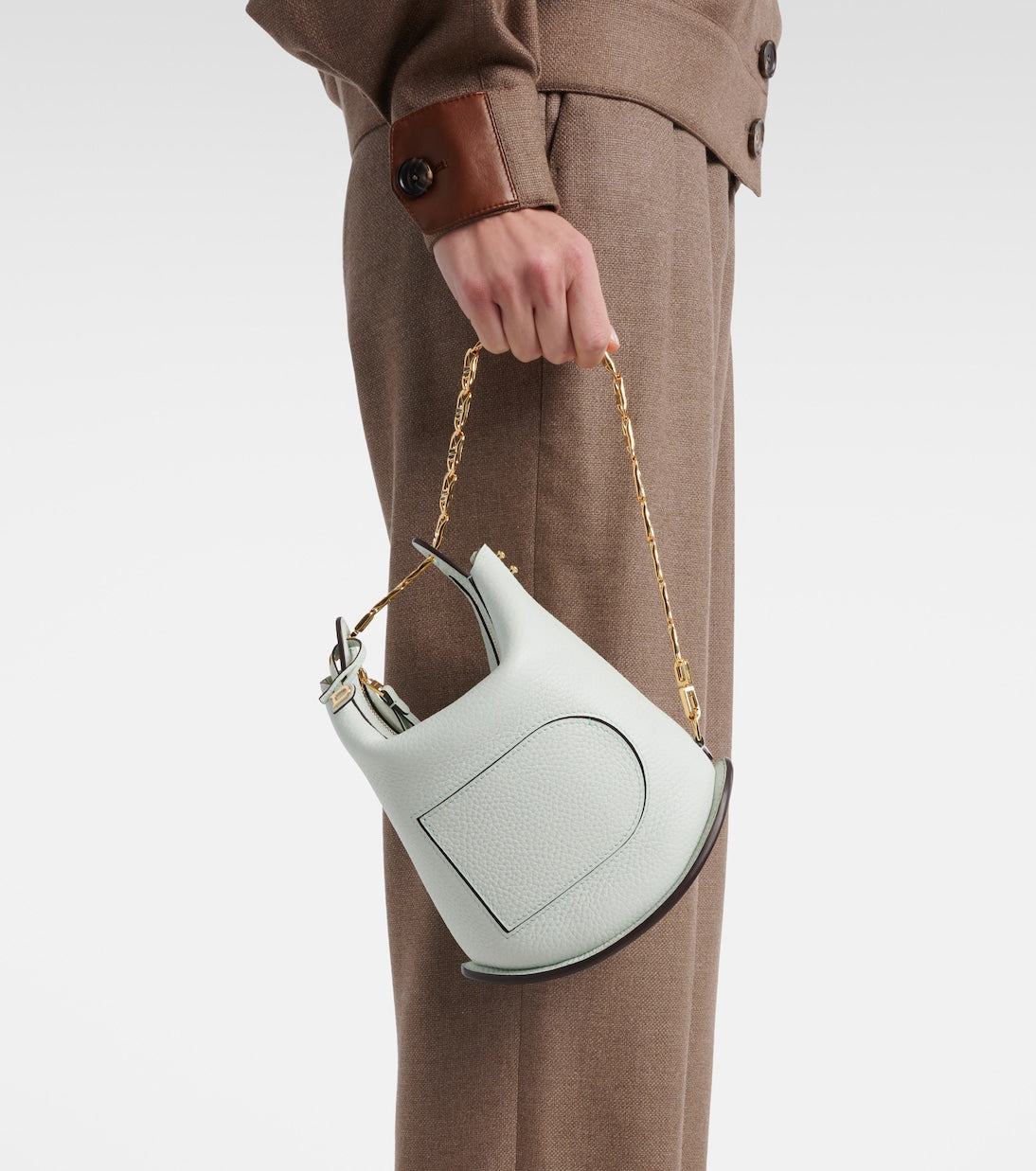 Delvaux - Pin Twist Small leather crossbody bag