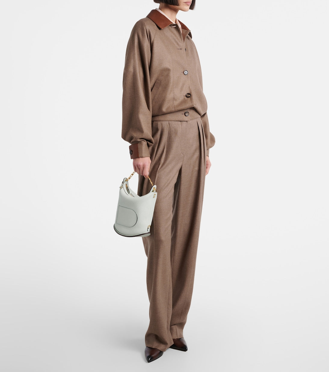 Delvaux - Pin Twist Small leather crossbody bag