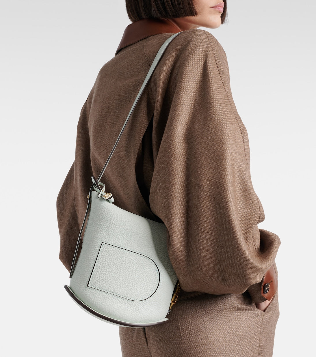 Delvaux - Pin Twist Small leather crossbody bag