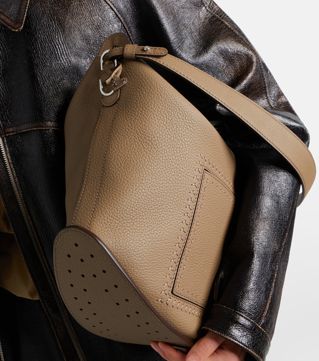 Delvaux - Pin Swing XL leather shoulder bag
