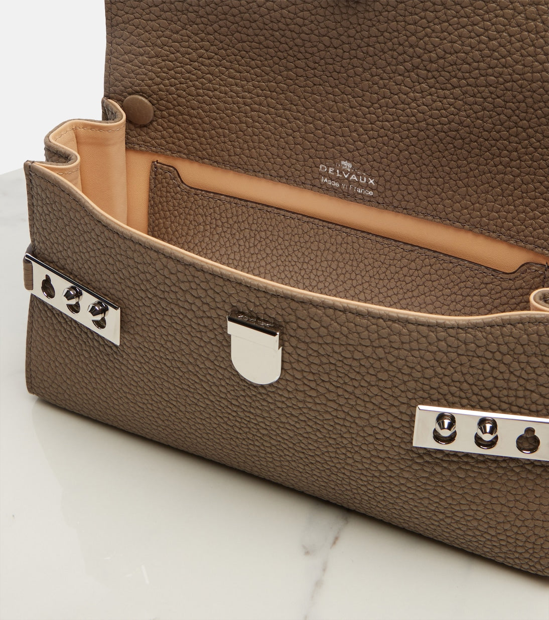Delvaux - Tempête City Small leather crossbody bag