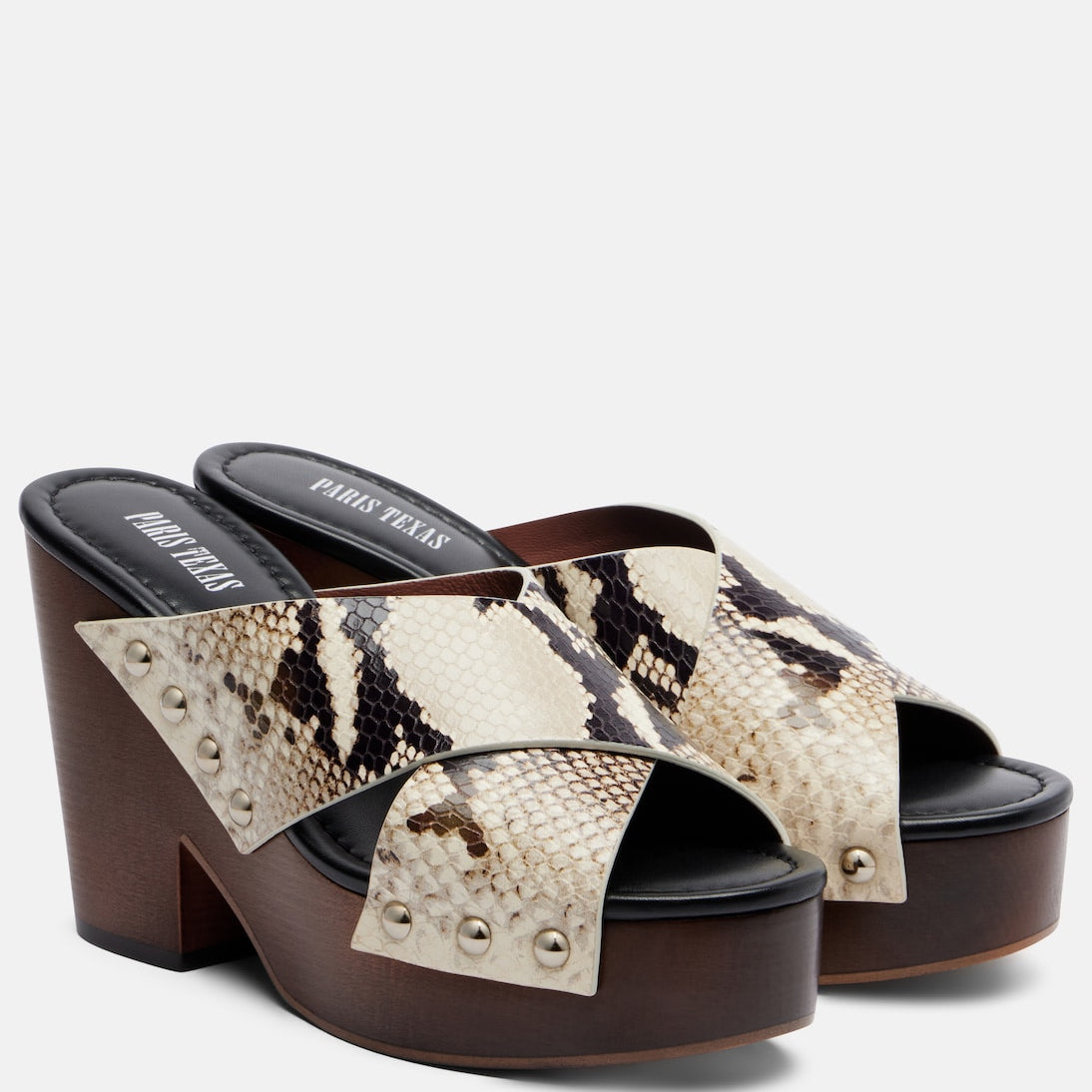 Paris Texas - Marisol snake-effect leather platform sandals